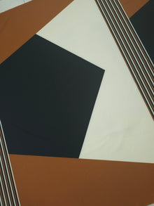  Brown/Black Abstract Panel Poly