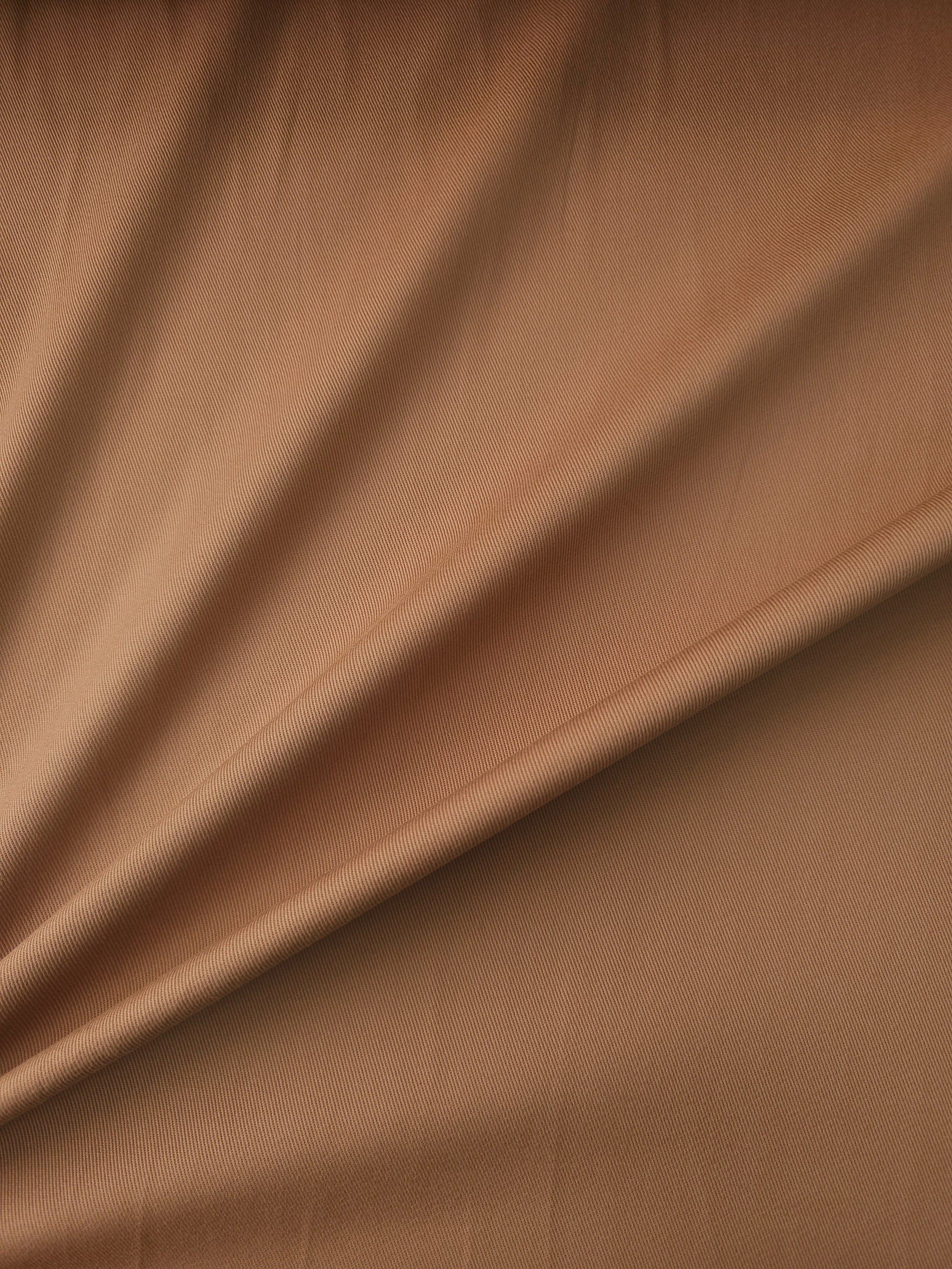 Tan/Beige Brushed Cotton Twill