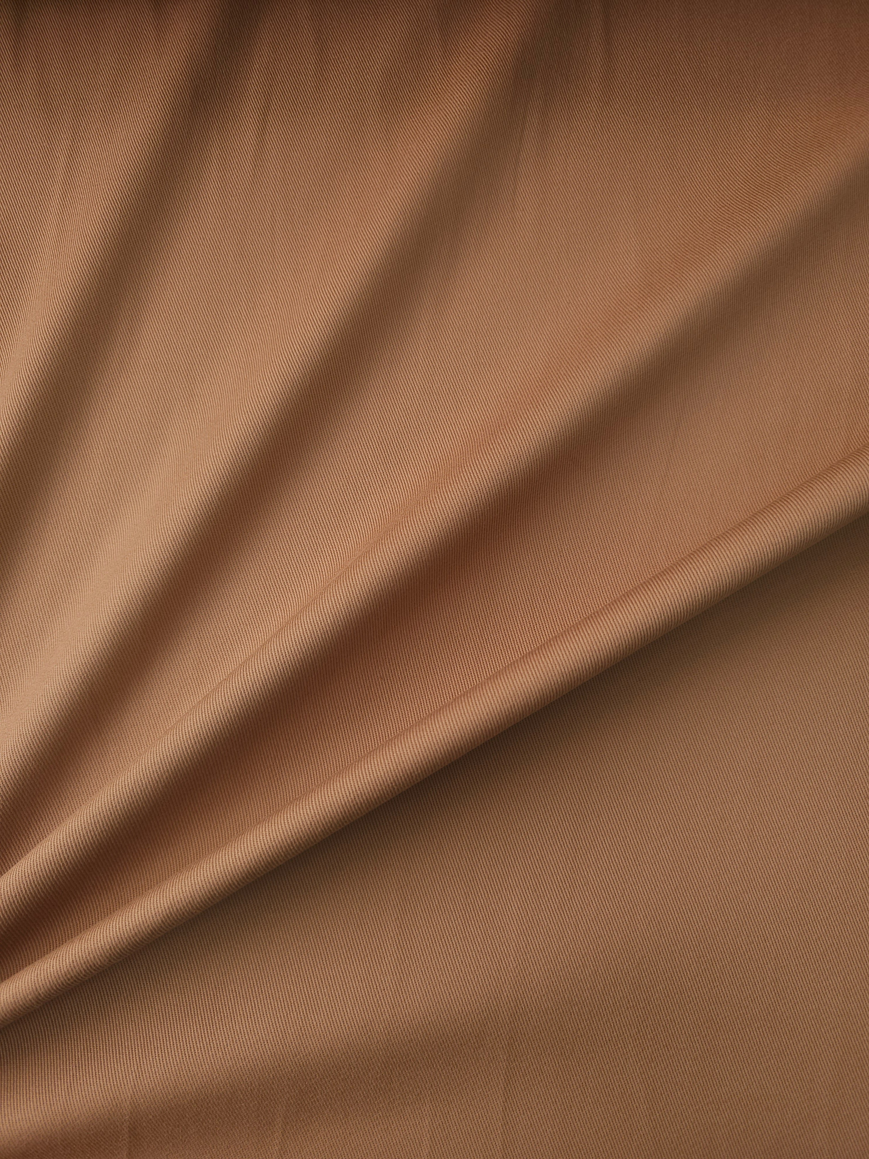 Tan/Beige Brushed Cotton Twill