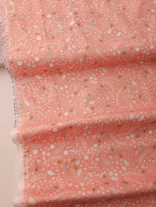  Peachy Pink Accorn Floral 100% Cotton