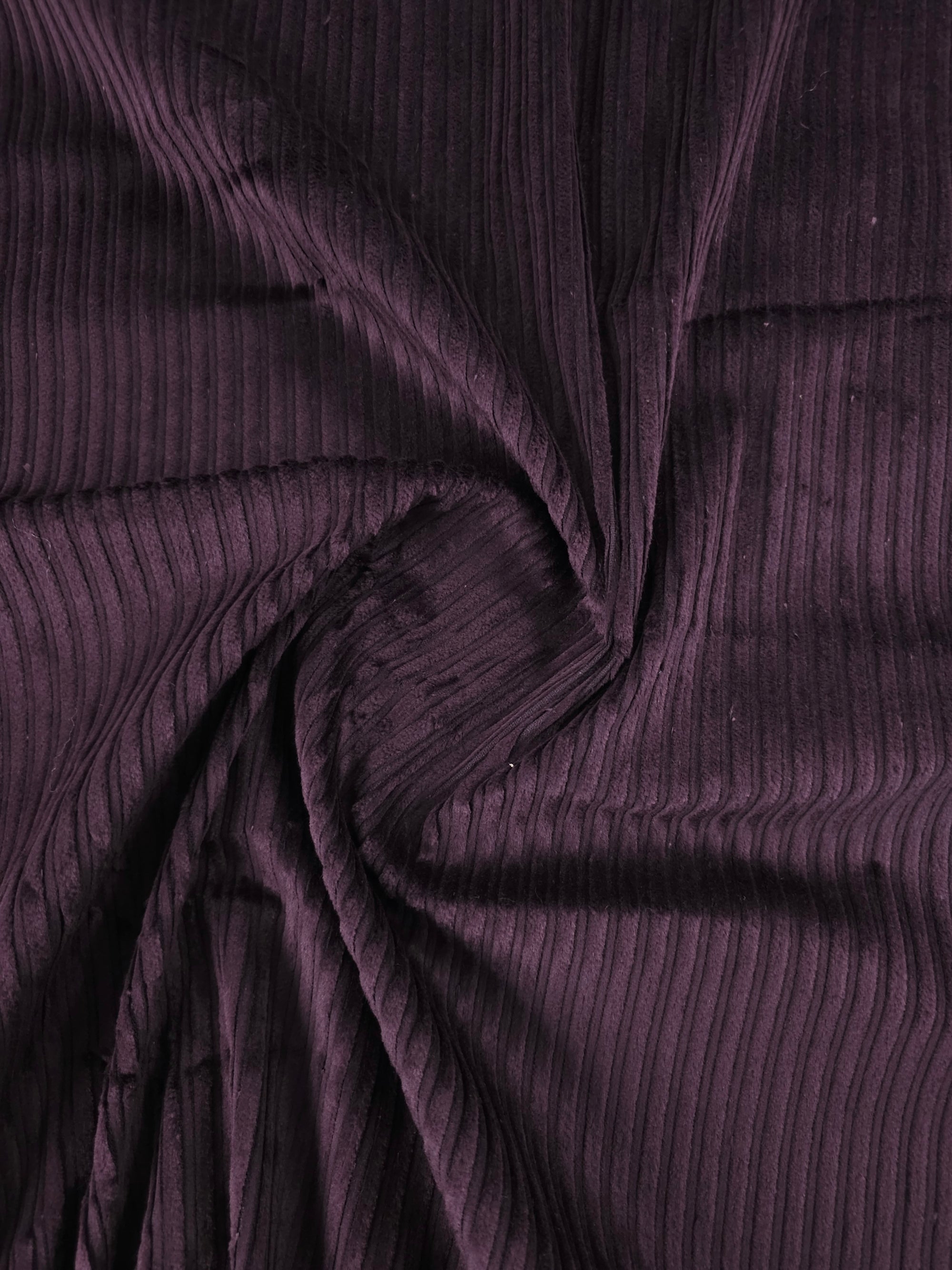 Deep Plum Purple Corduroy