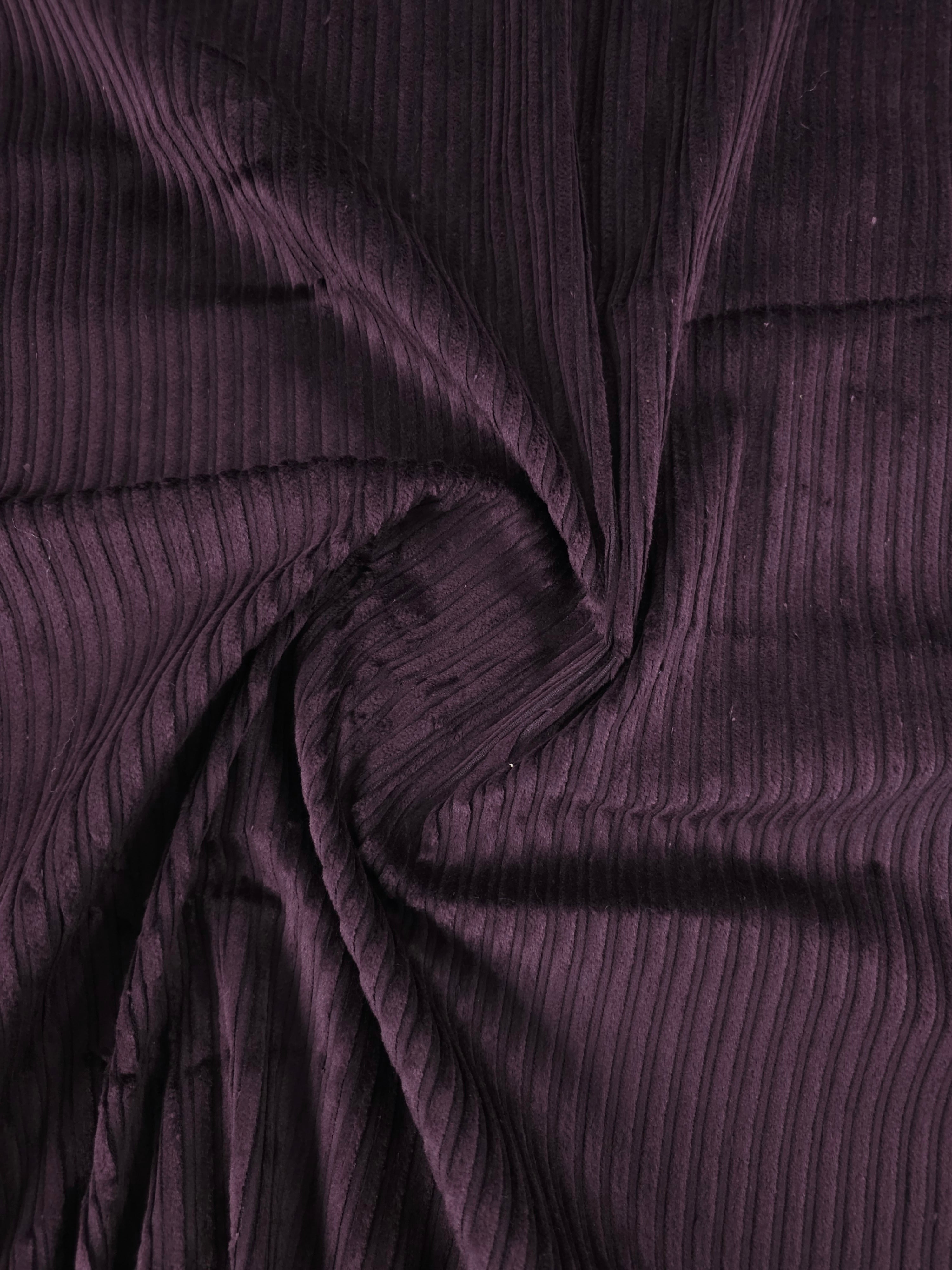 Deep Plum Purple Corduroy