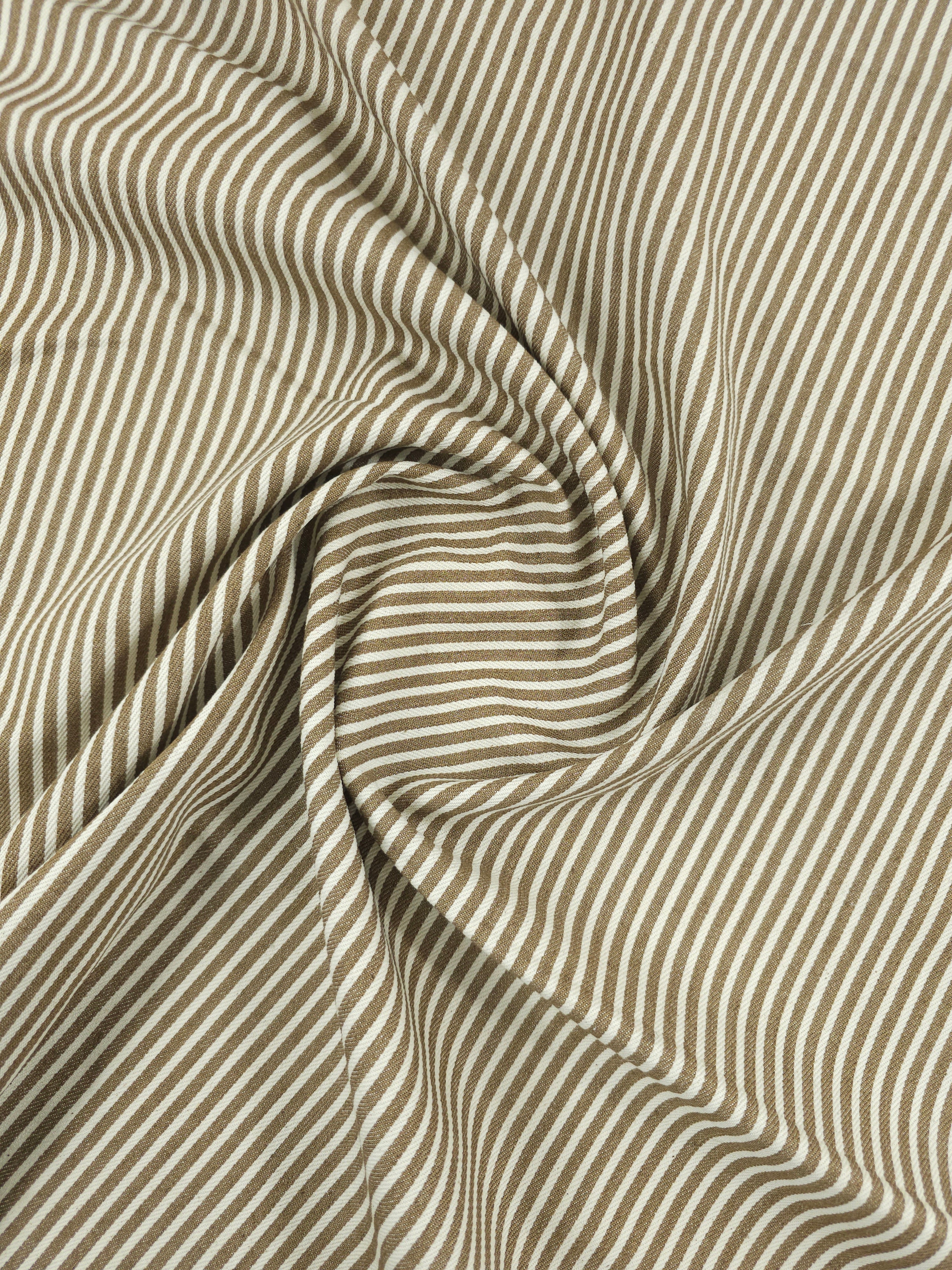 Sand/Ivory Stripe Denim