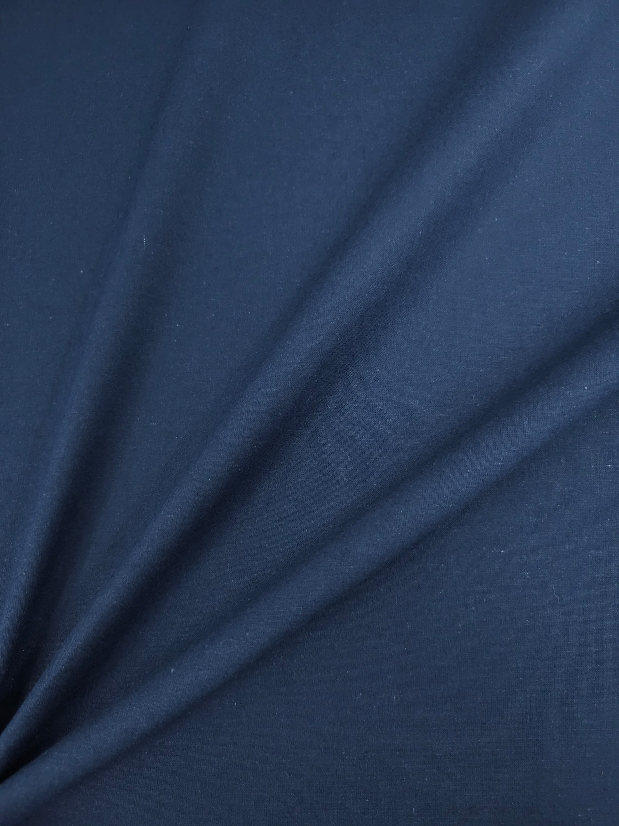Navy Lightweight Calico Cotton