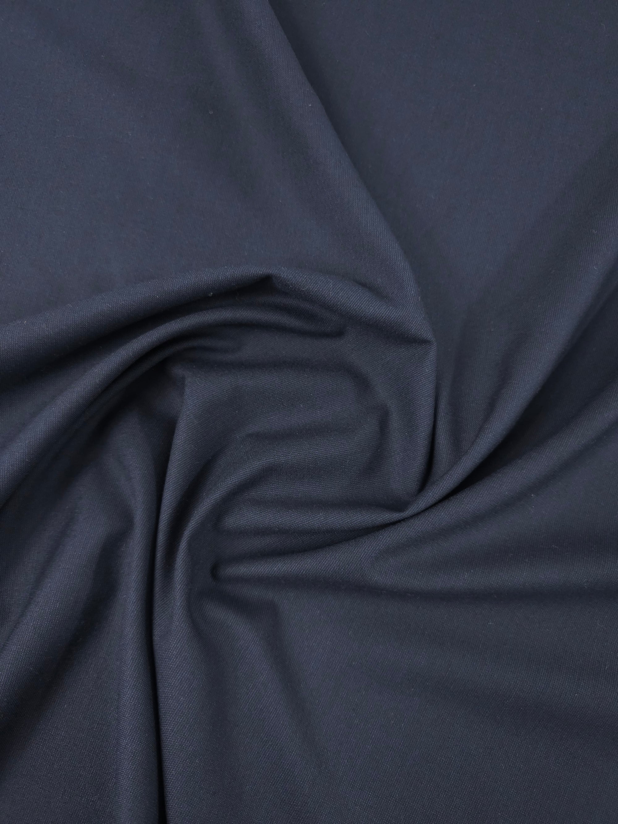 Dark Navy/Black Cotton Suiting