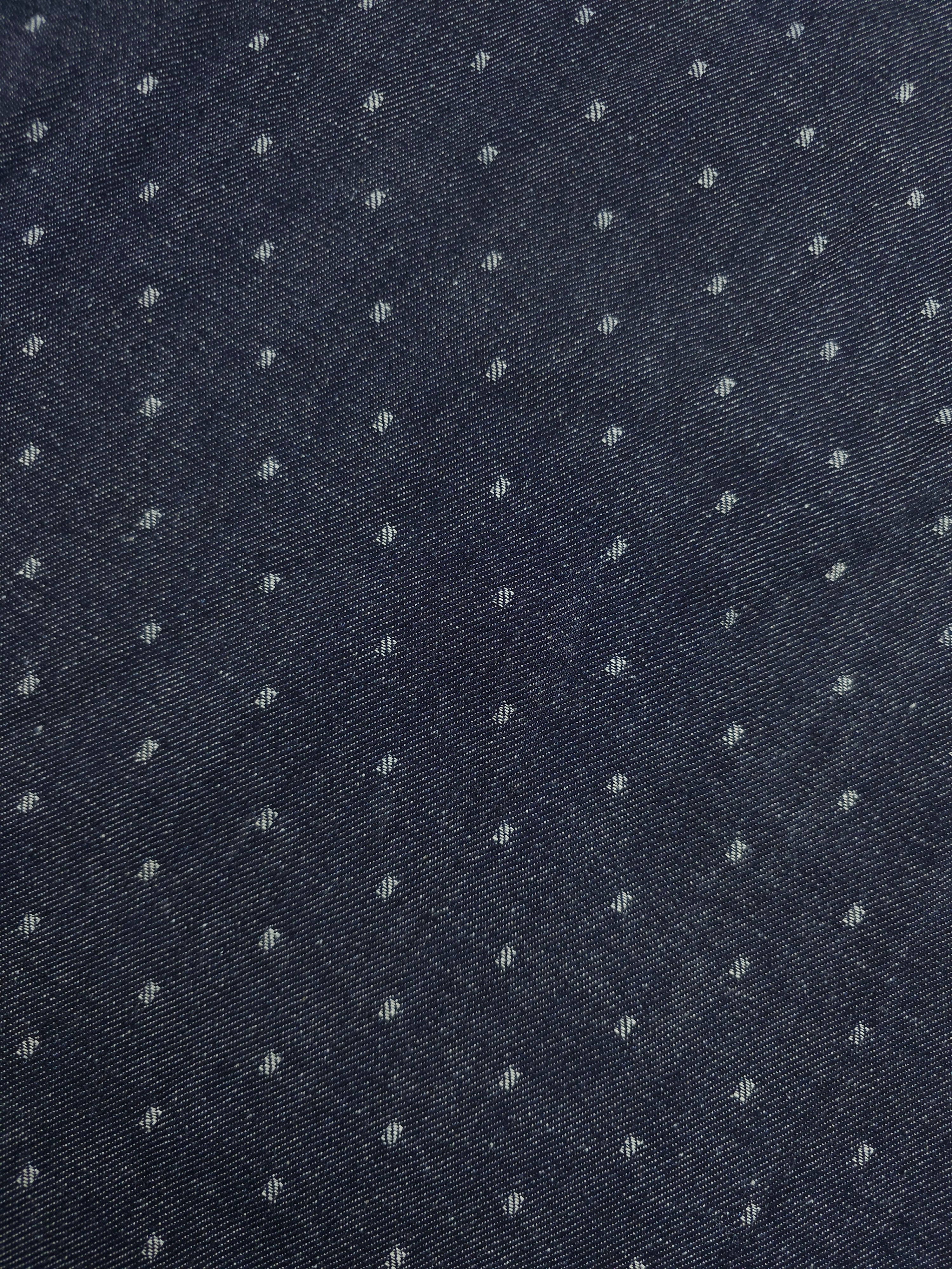 Charcoal Navy Dobby Look Denim