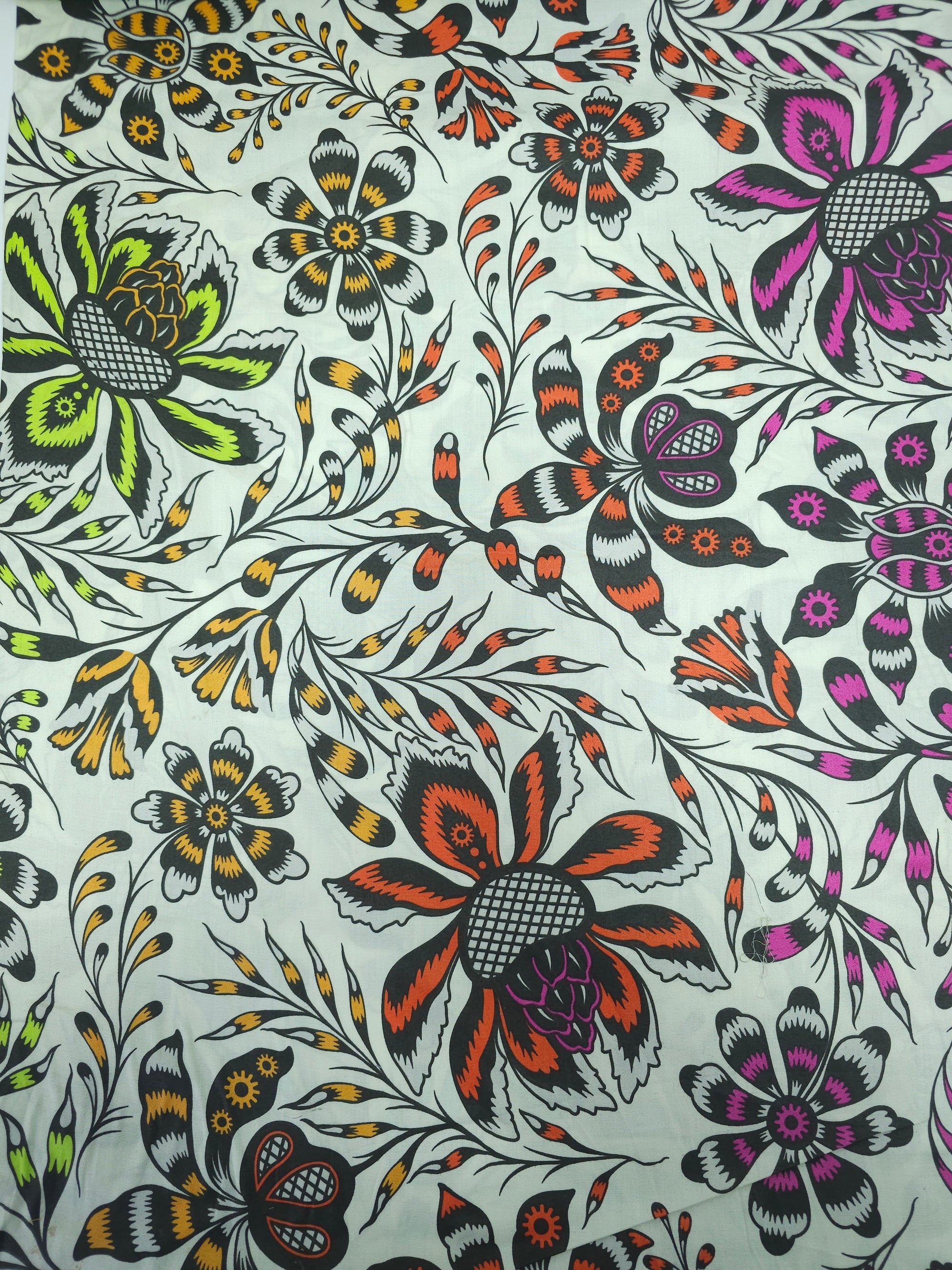 Ivory Free Spirit Floral Cotton Sateen 108" - Tula Pink *EXTRA WIDE*
