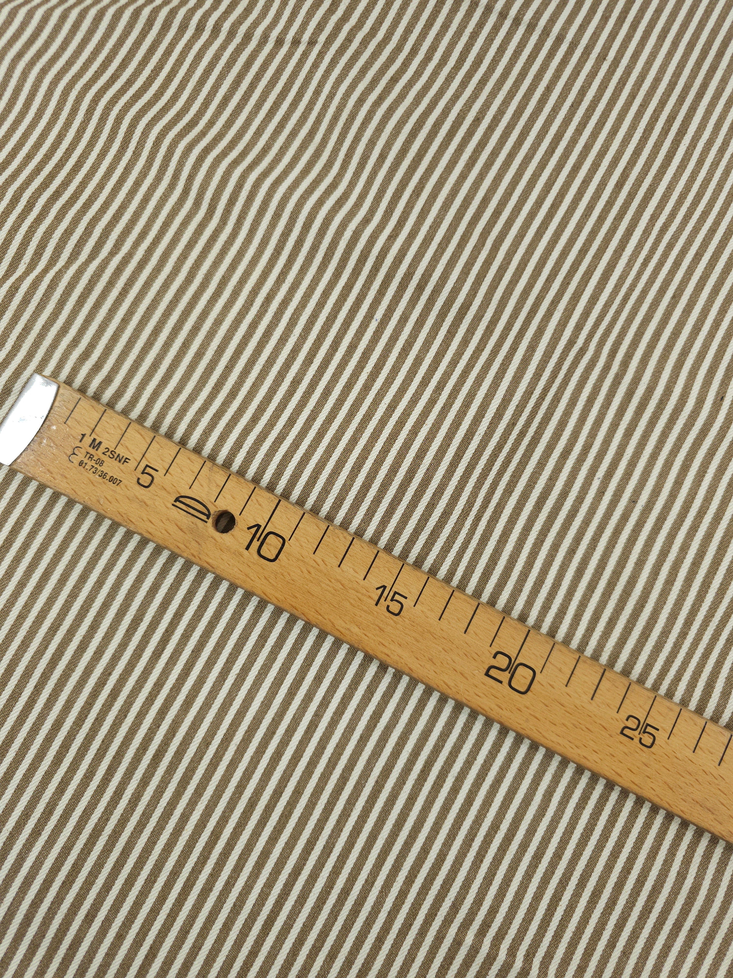 Sand/Ivory Stripe Denim