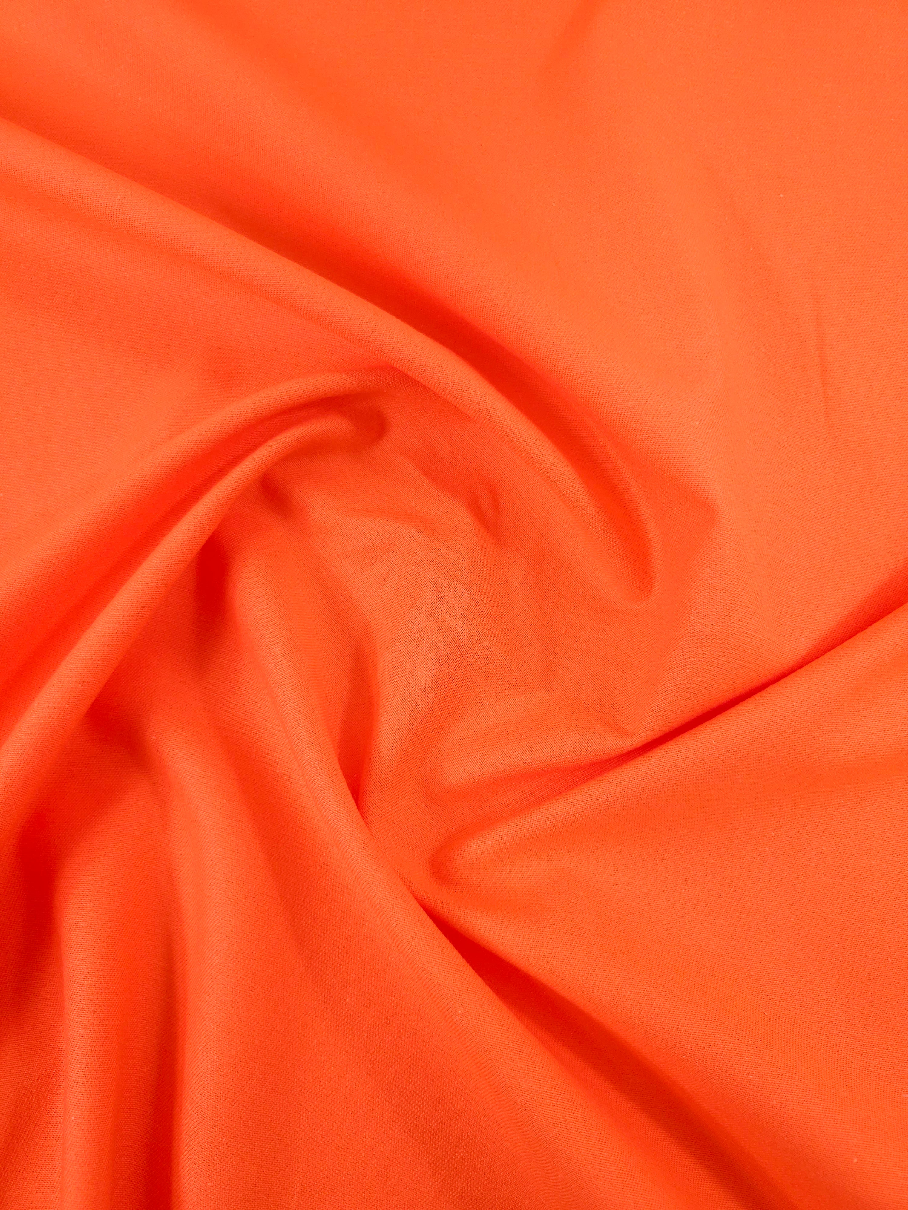 Orange Mediumweight Cotton Twill