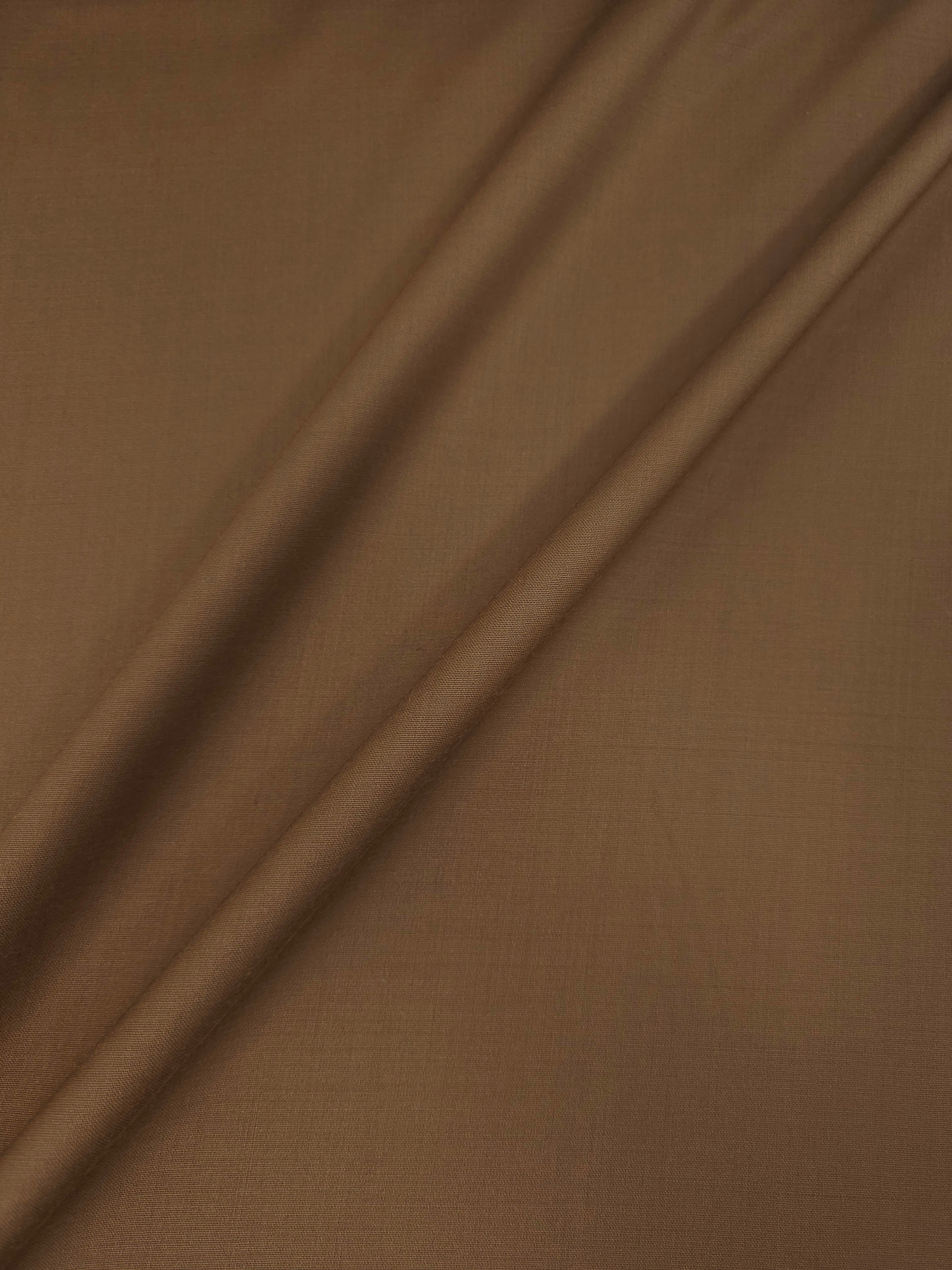 Mustard Bronze Poly Wool Suiting