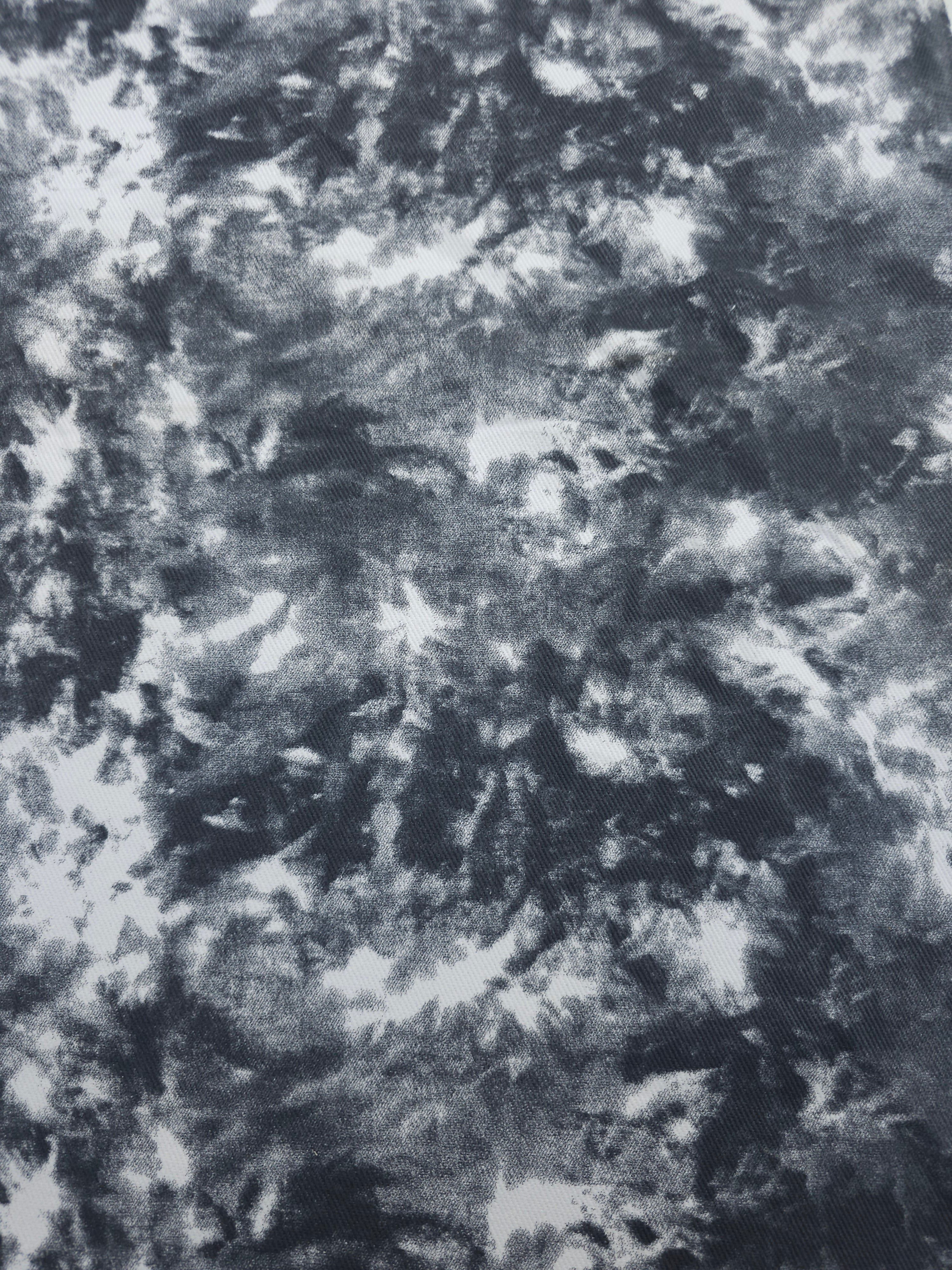 Grey/White Marble Denim