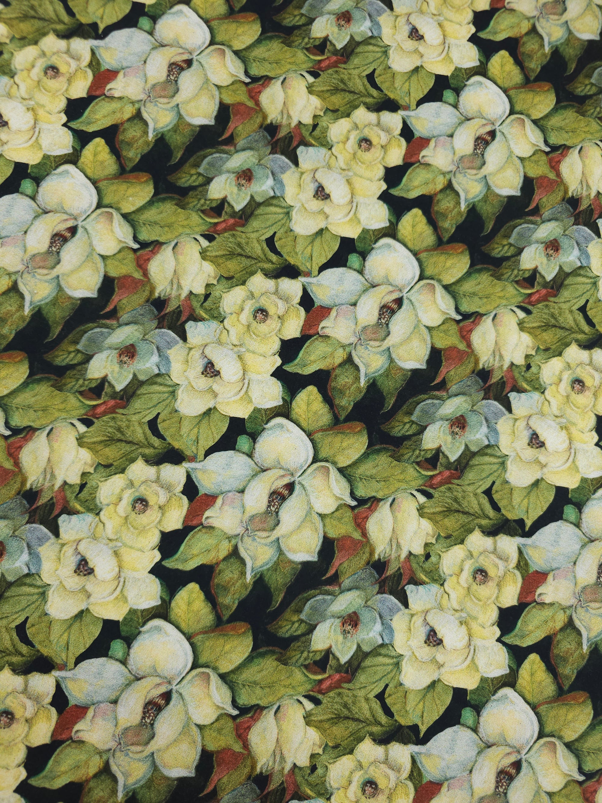 Vintage Floral Watercolour 100% Cotton