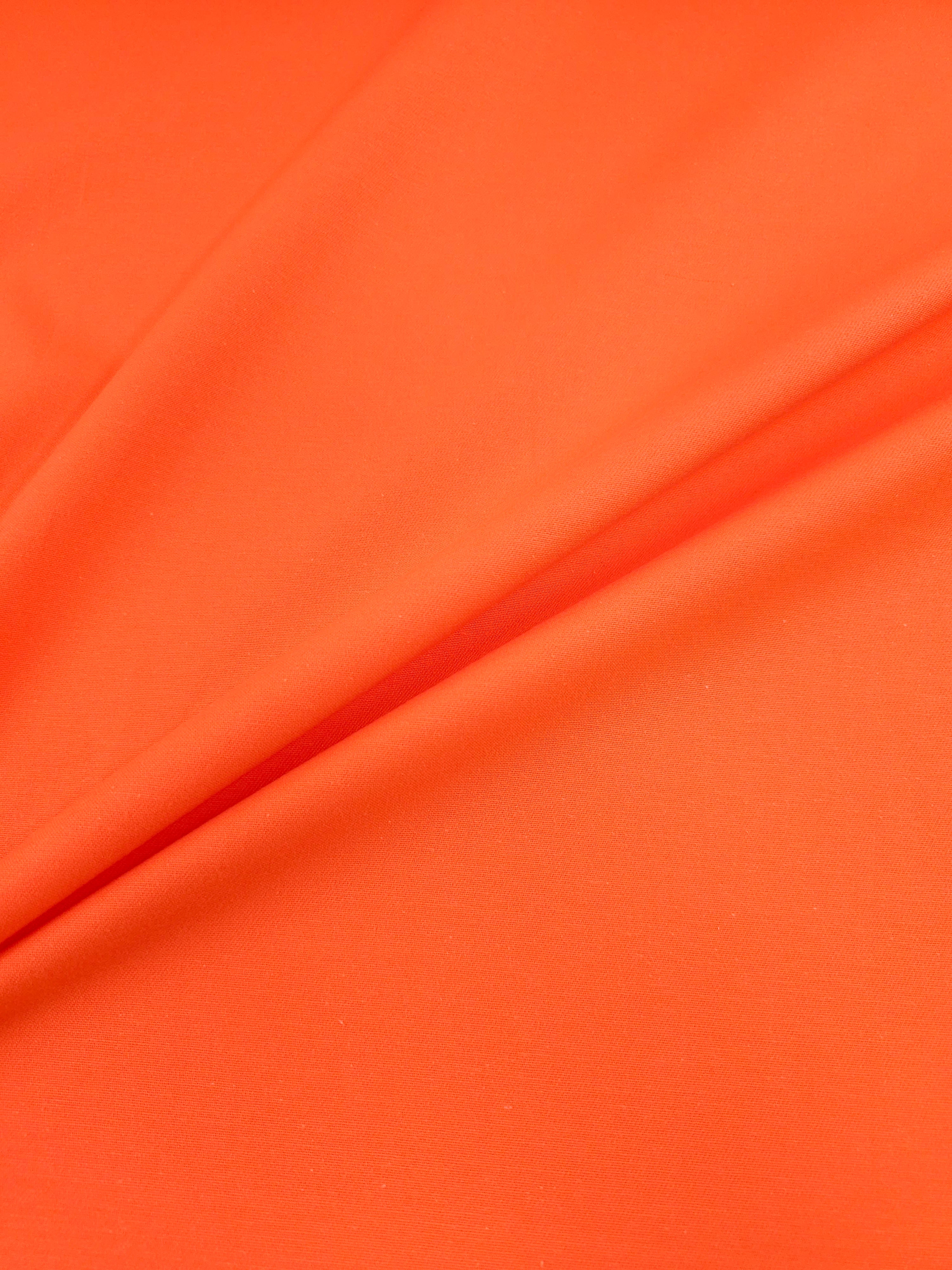 Orange Mediumweight Cotton Twill