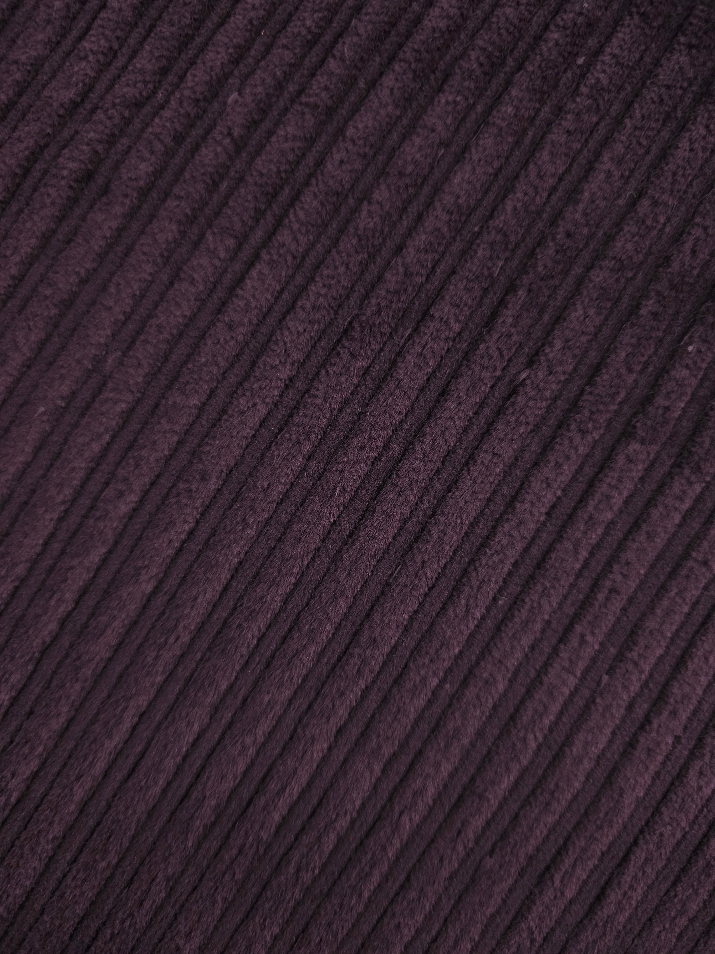 Deep Plum Purple Corduroy