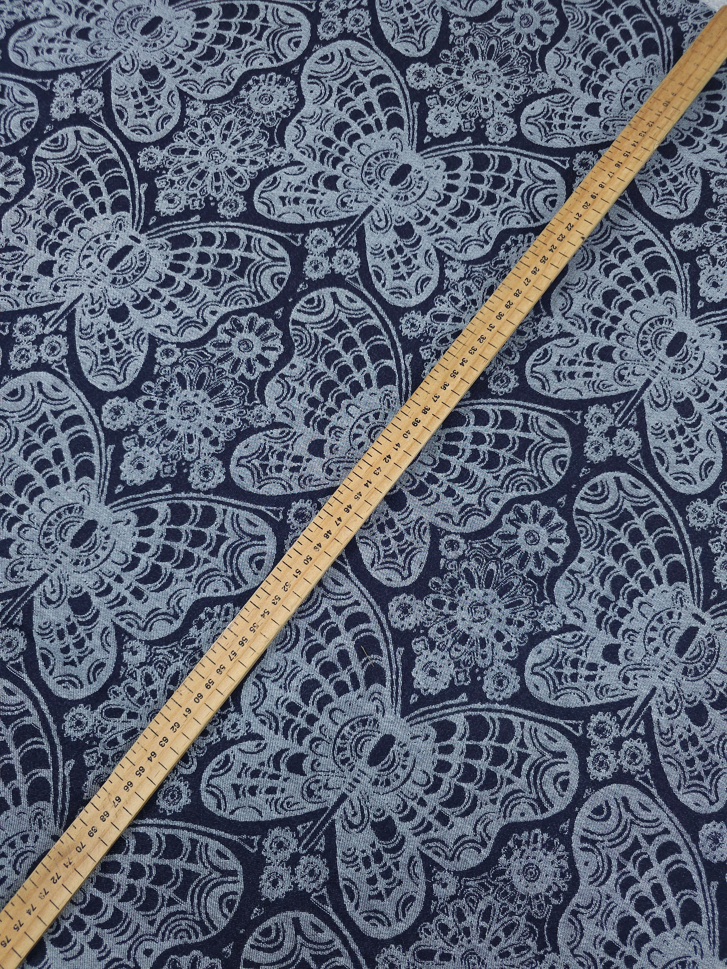 Indigo Navy Boho Butterfly Denim