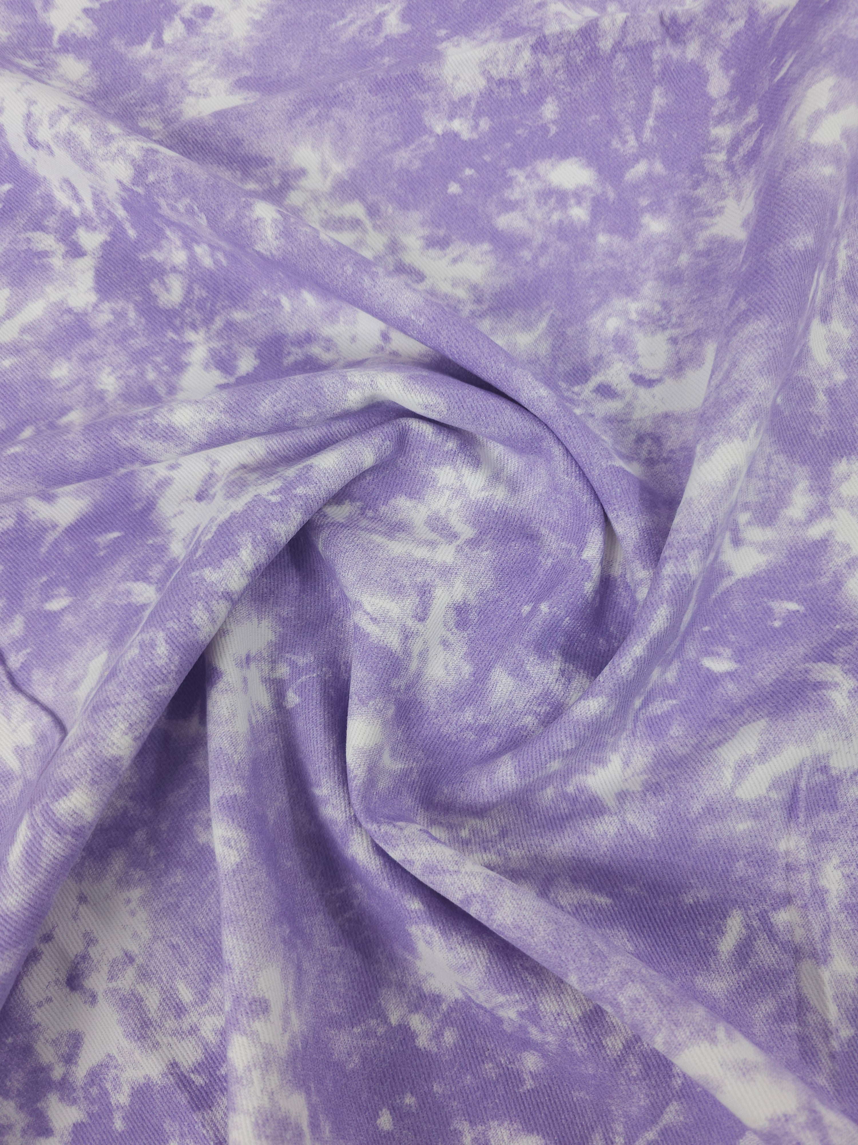 Light Purple Marble Denim