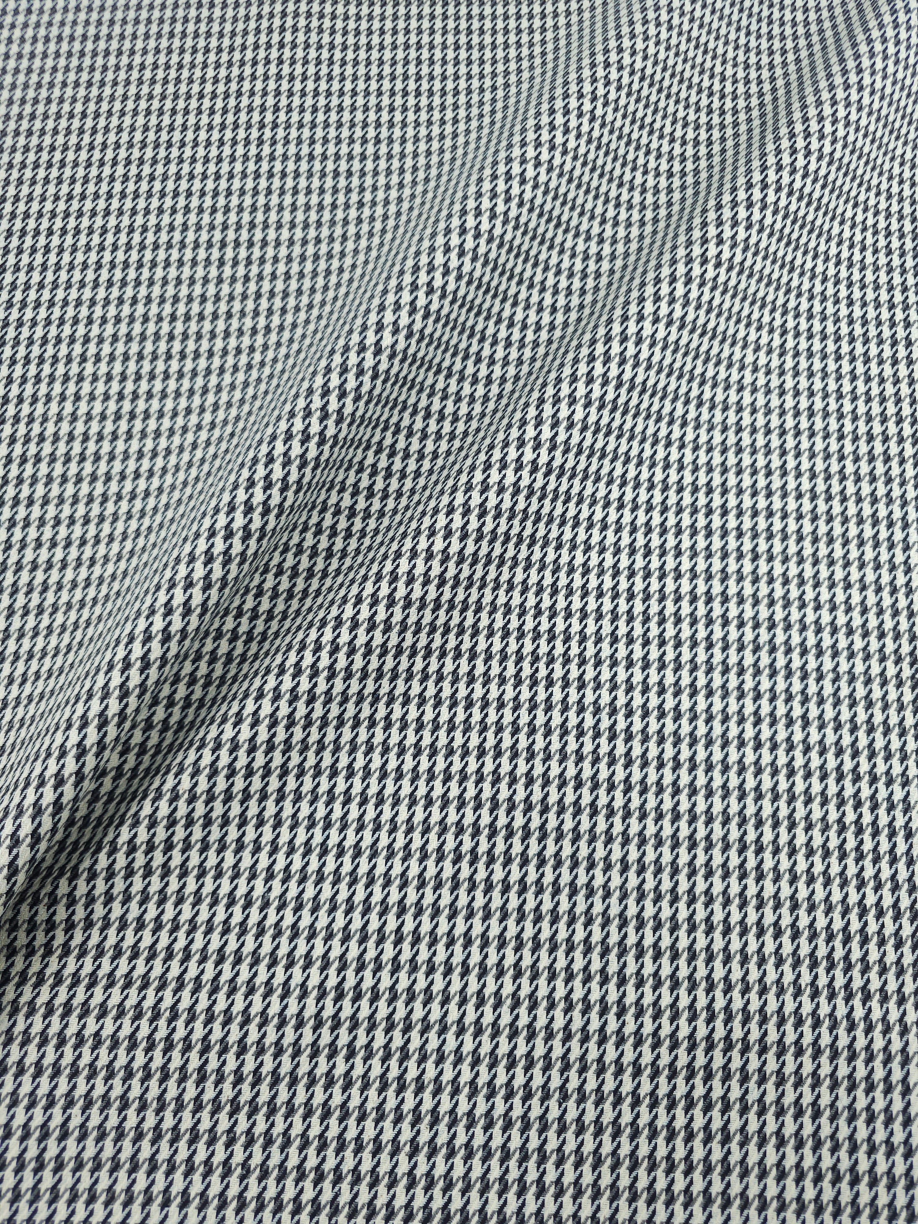 Black/Off-White Dogtooth Denim