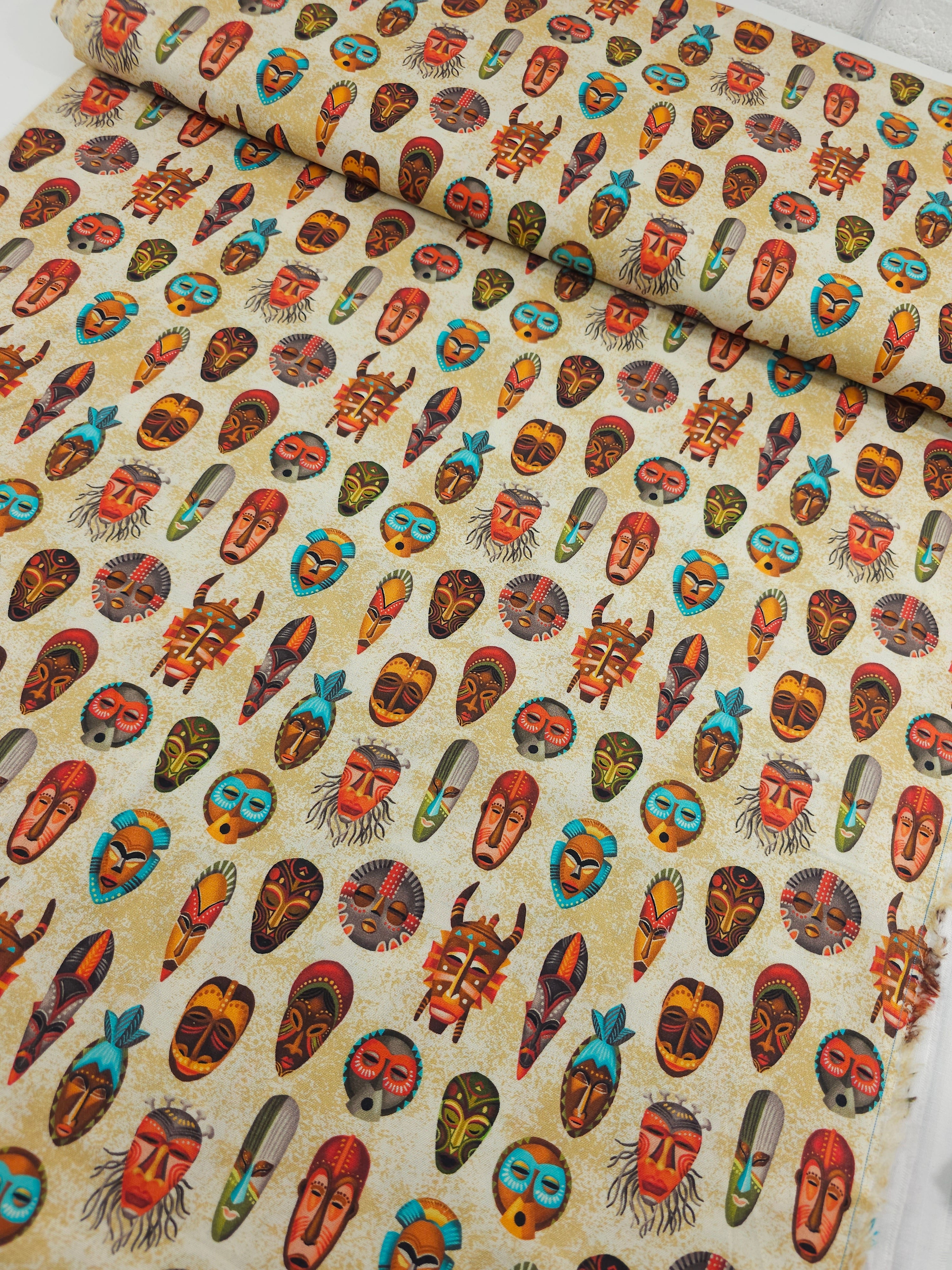 Indigenous Masks 100% Cotton - Michael Miller