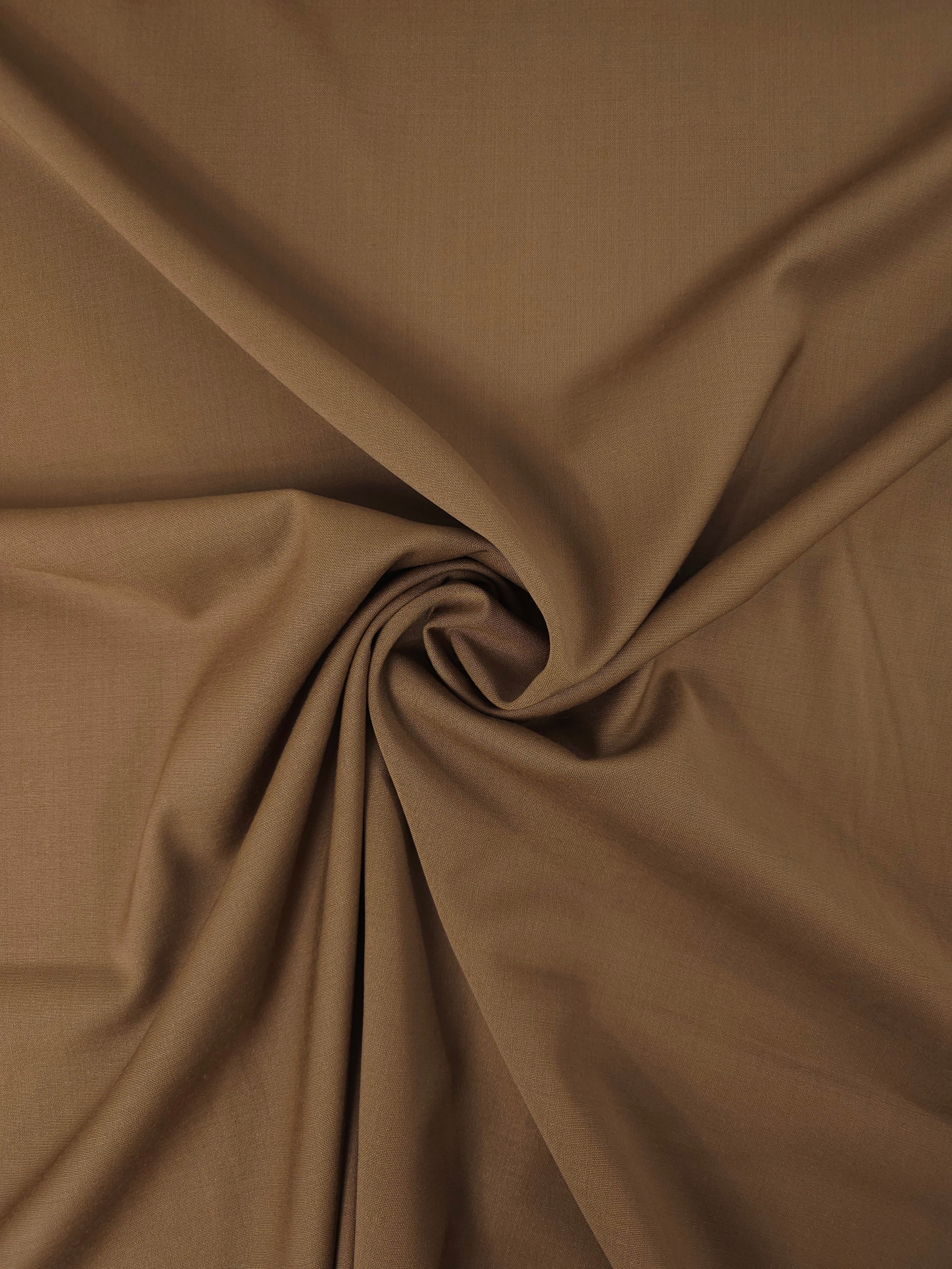 Mustard Bronze Poly Wool Suiting