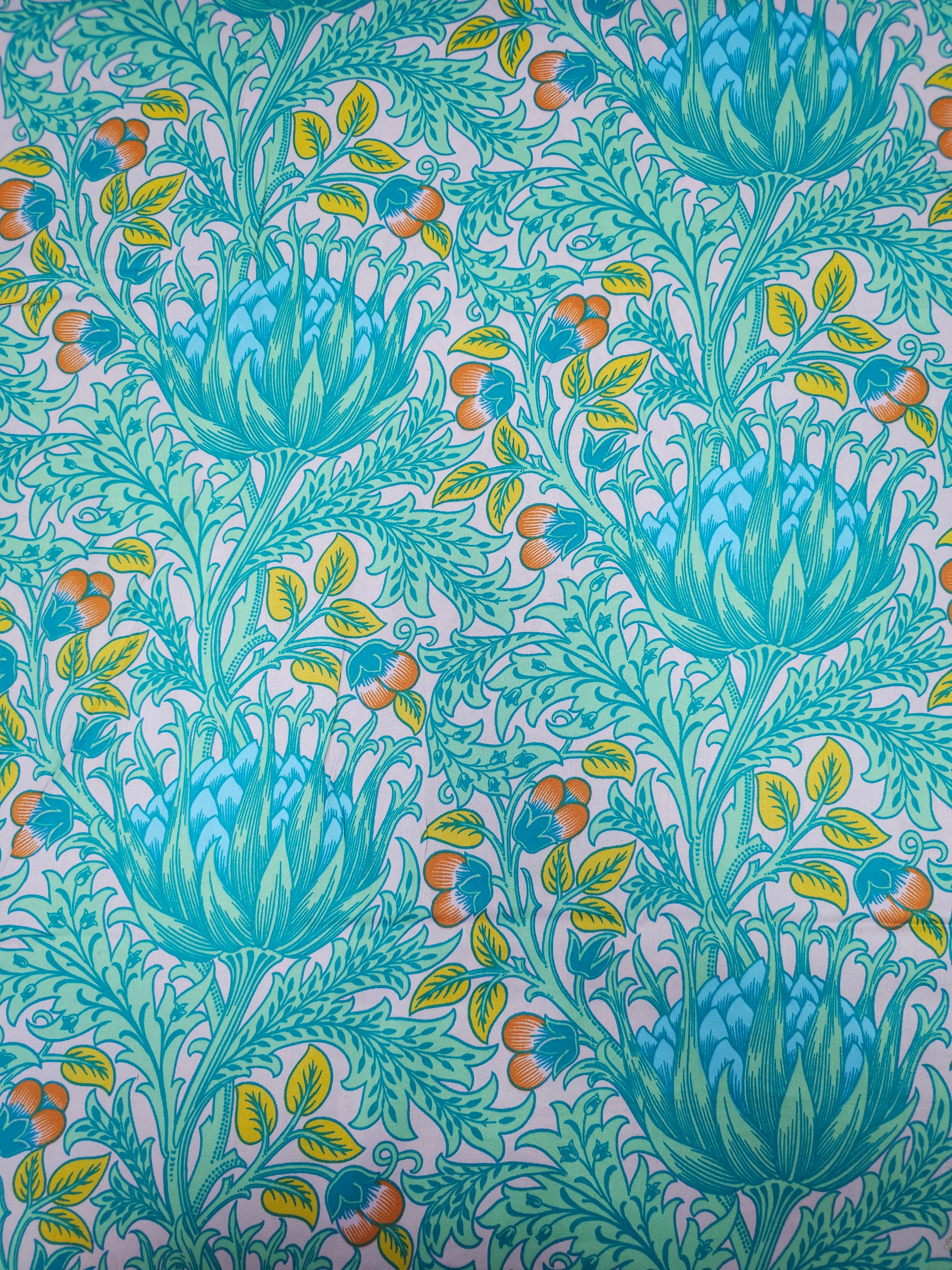 Floral Artichoke Cotton Sateen 108" - Kaffe Fassett X William Morris *EXTRA WIDE*