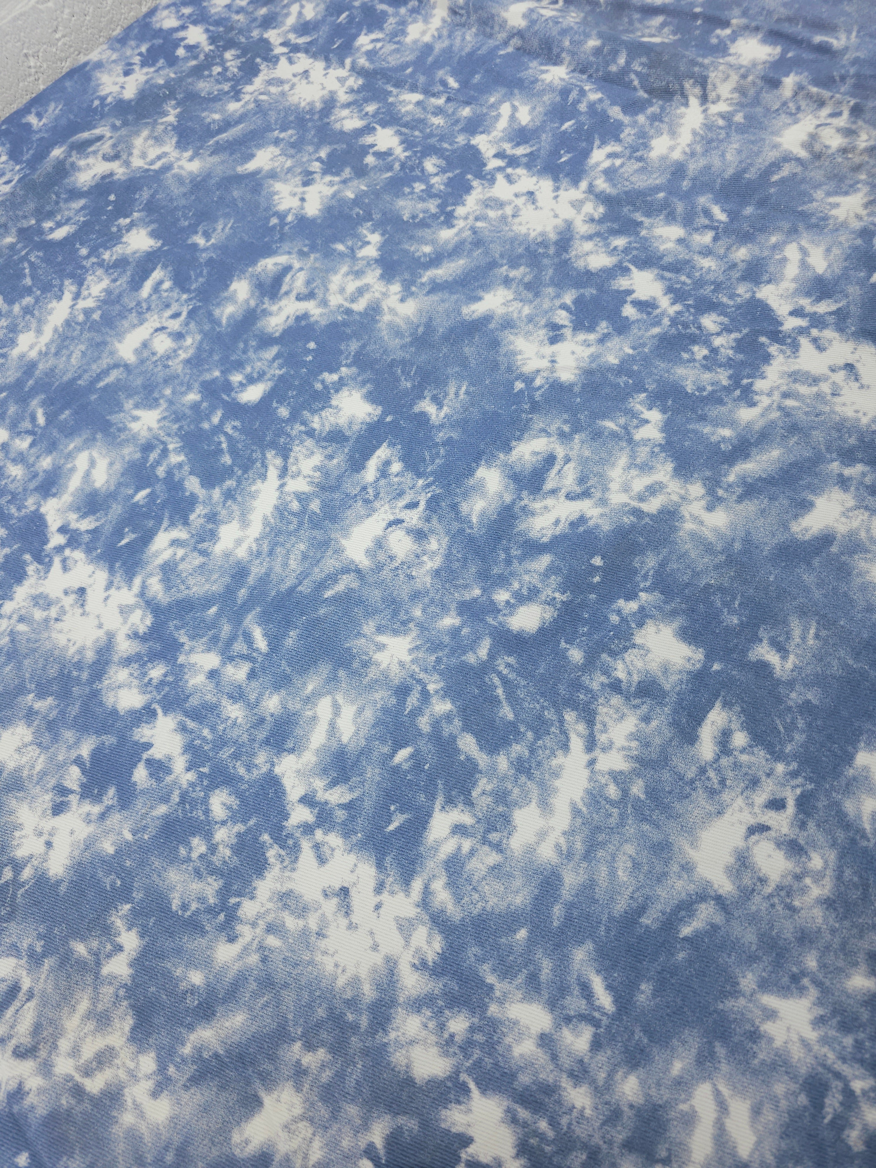 Powder Blue Marble Denim