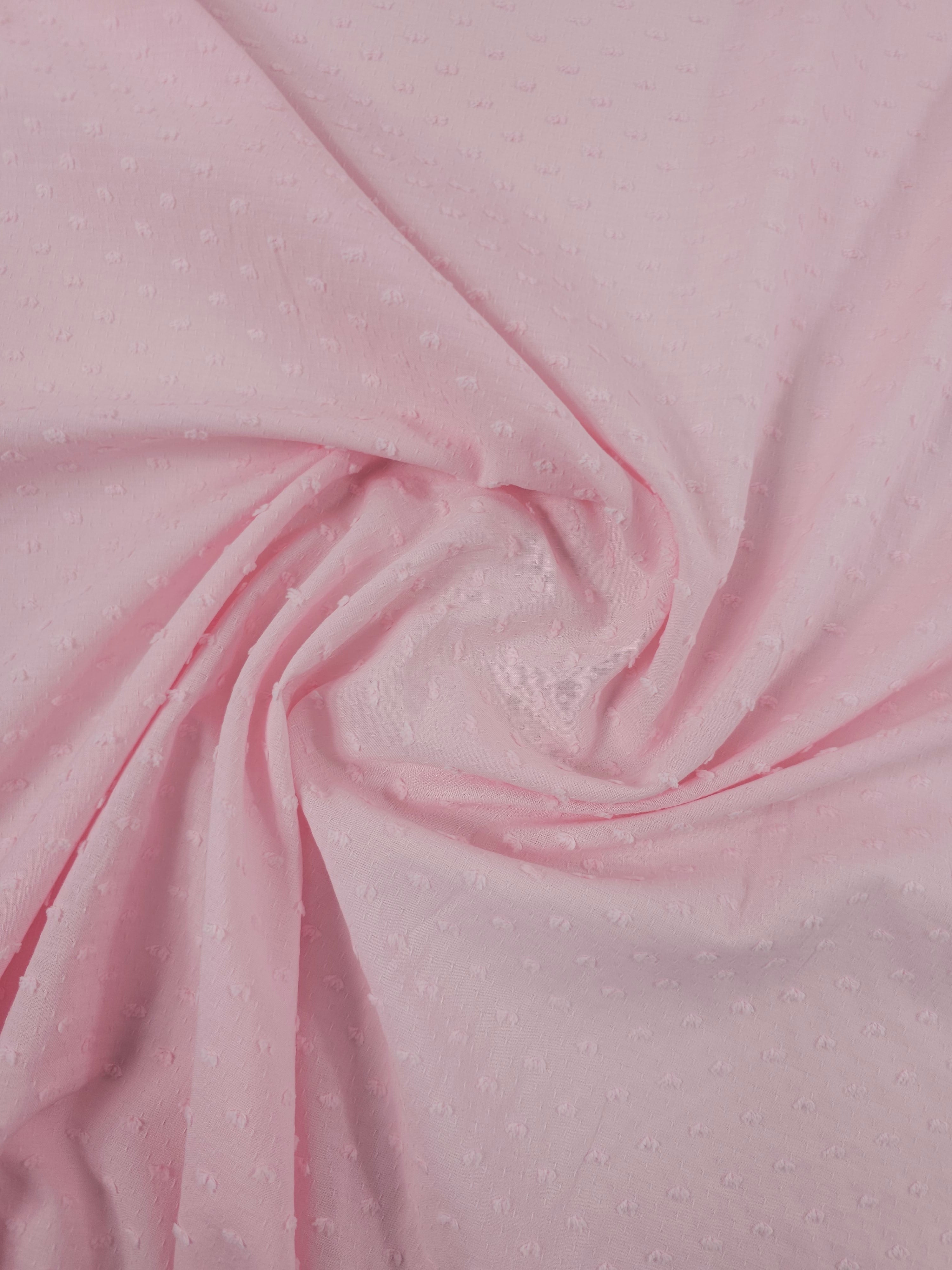 Pink Dobby Lightweight Cotton