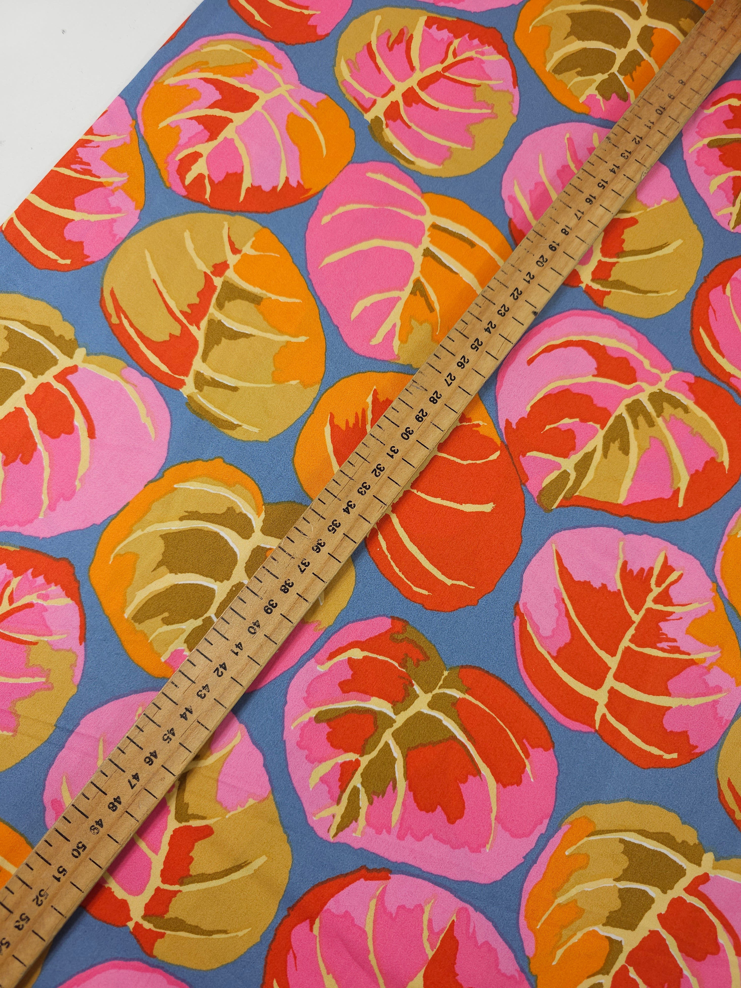 Tropical Palm Leaves Cotton Sateen 108" - Kaffe Fassett *EXTRA WIDE*