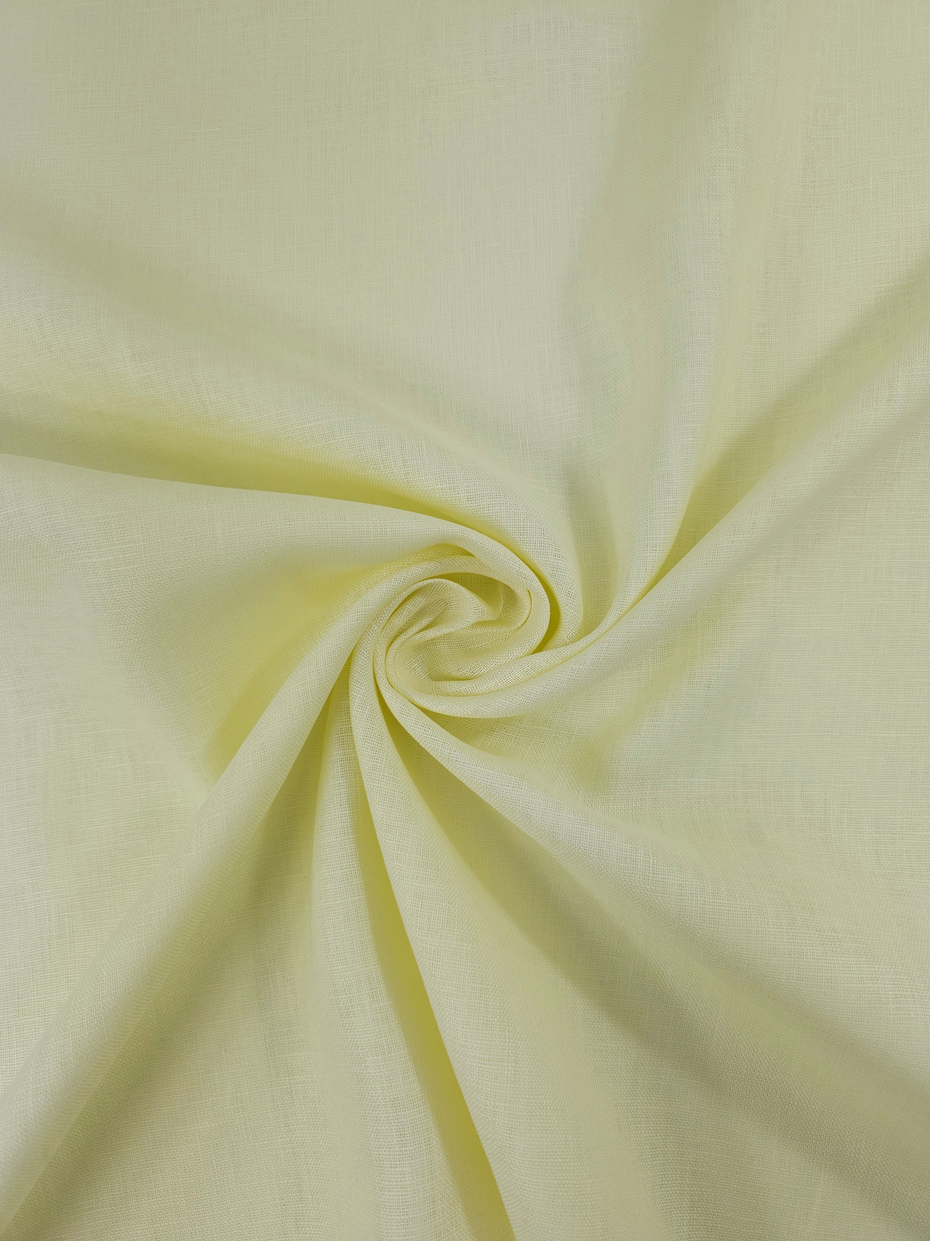 Pale Yellow 100% Linen