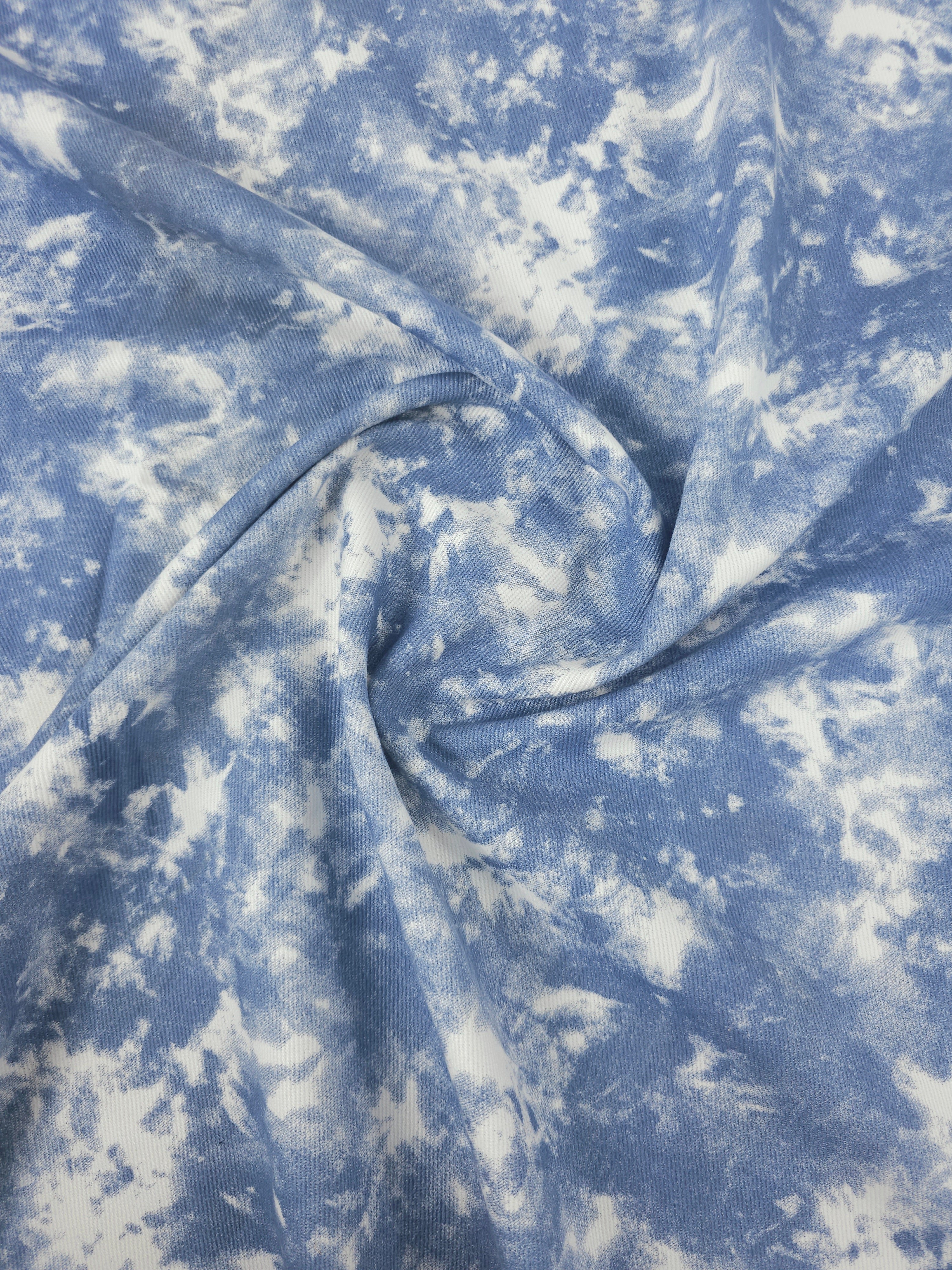 Powder Blue Marble Denim