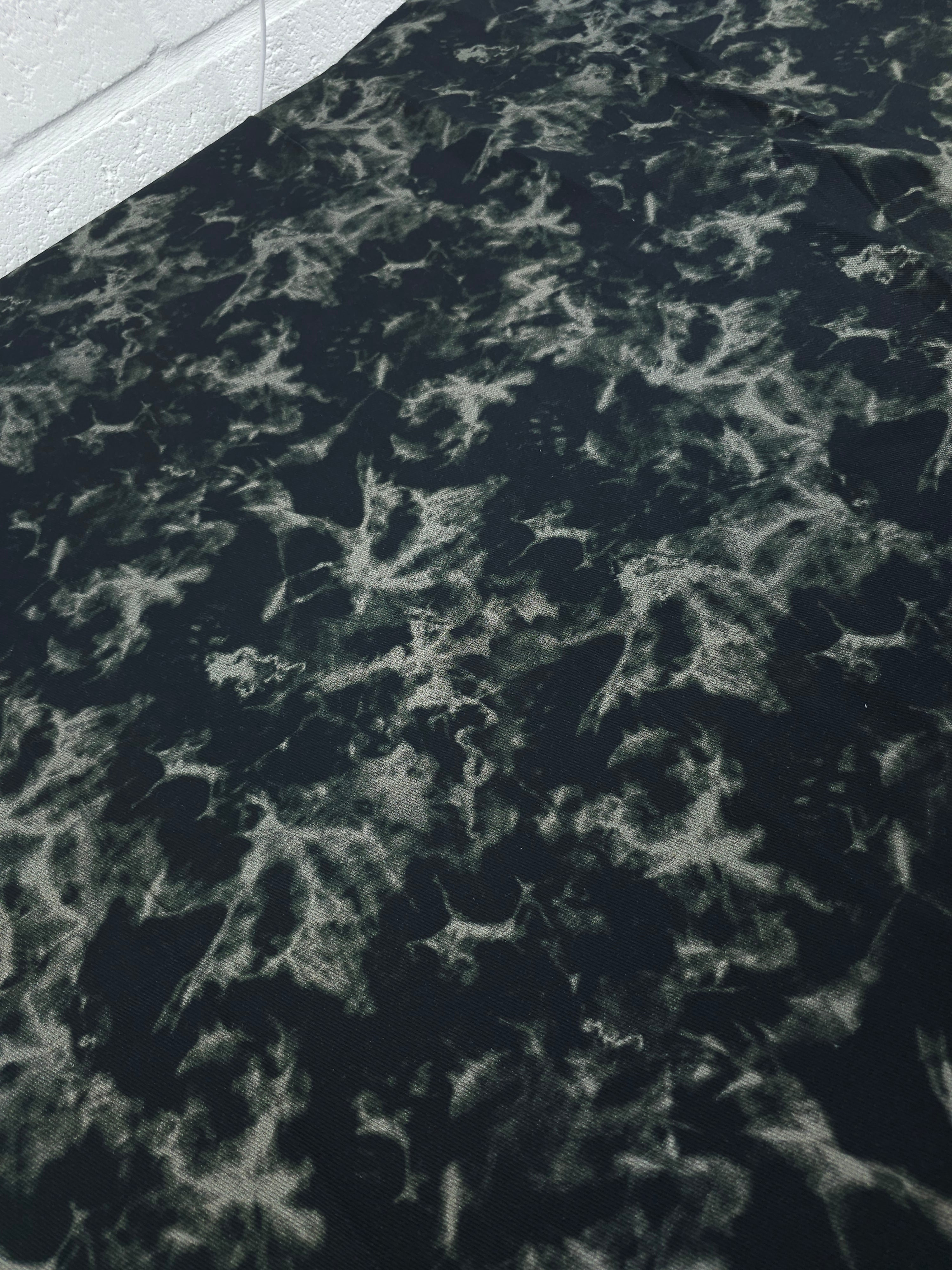 Black/Moss Marble Denim
