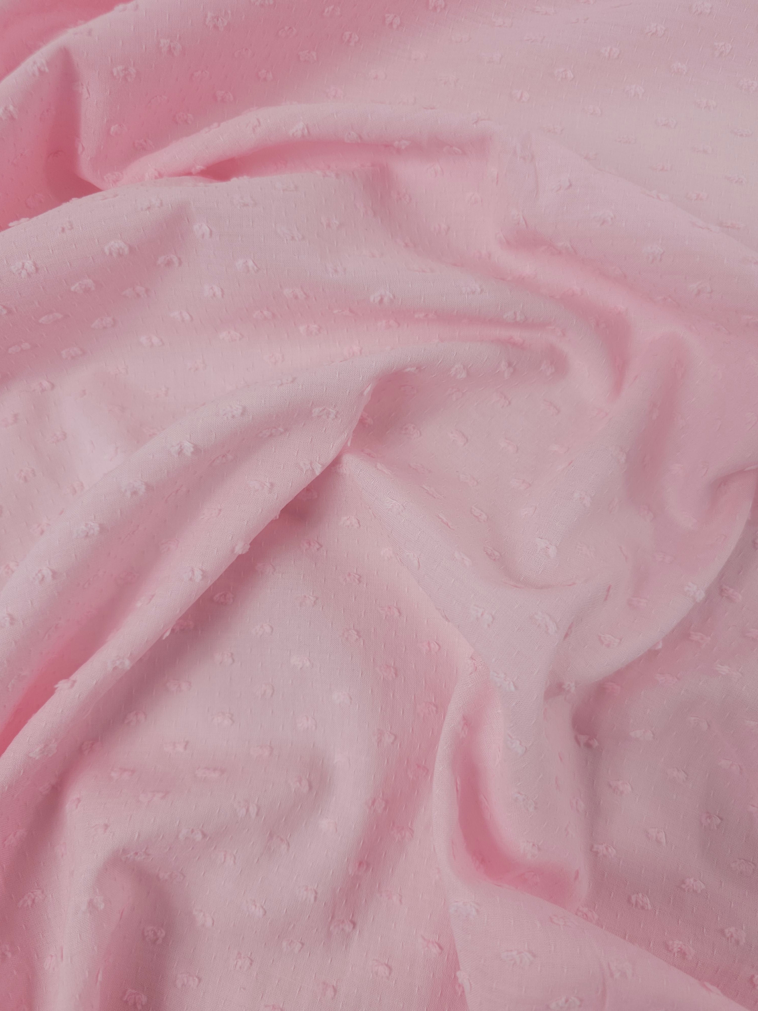 Pink Dobby Lightweight Cotton