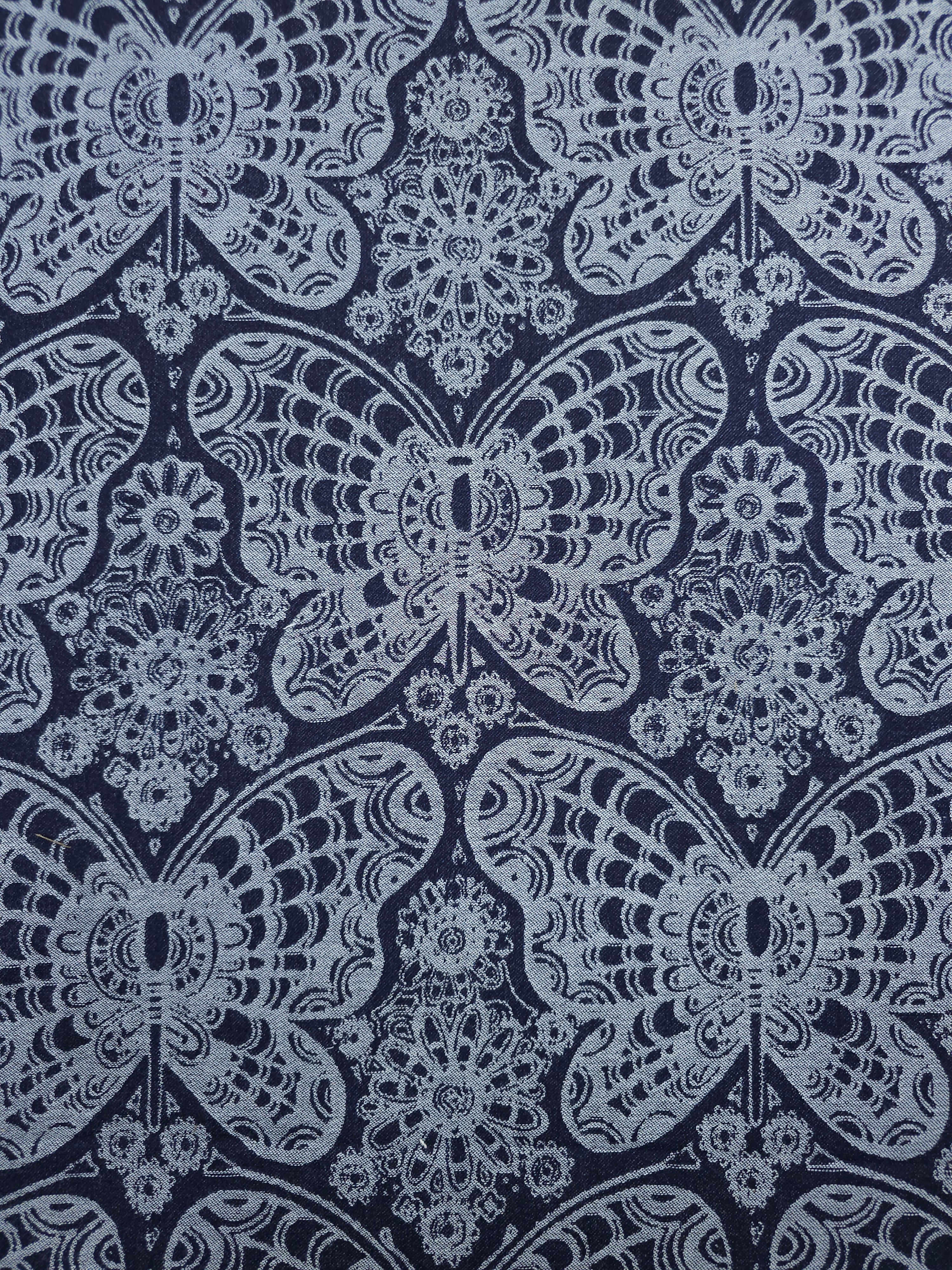 Indigo Navy Boho Butterfly Denim