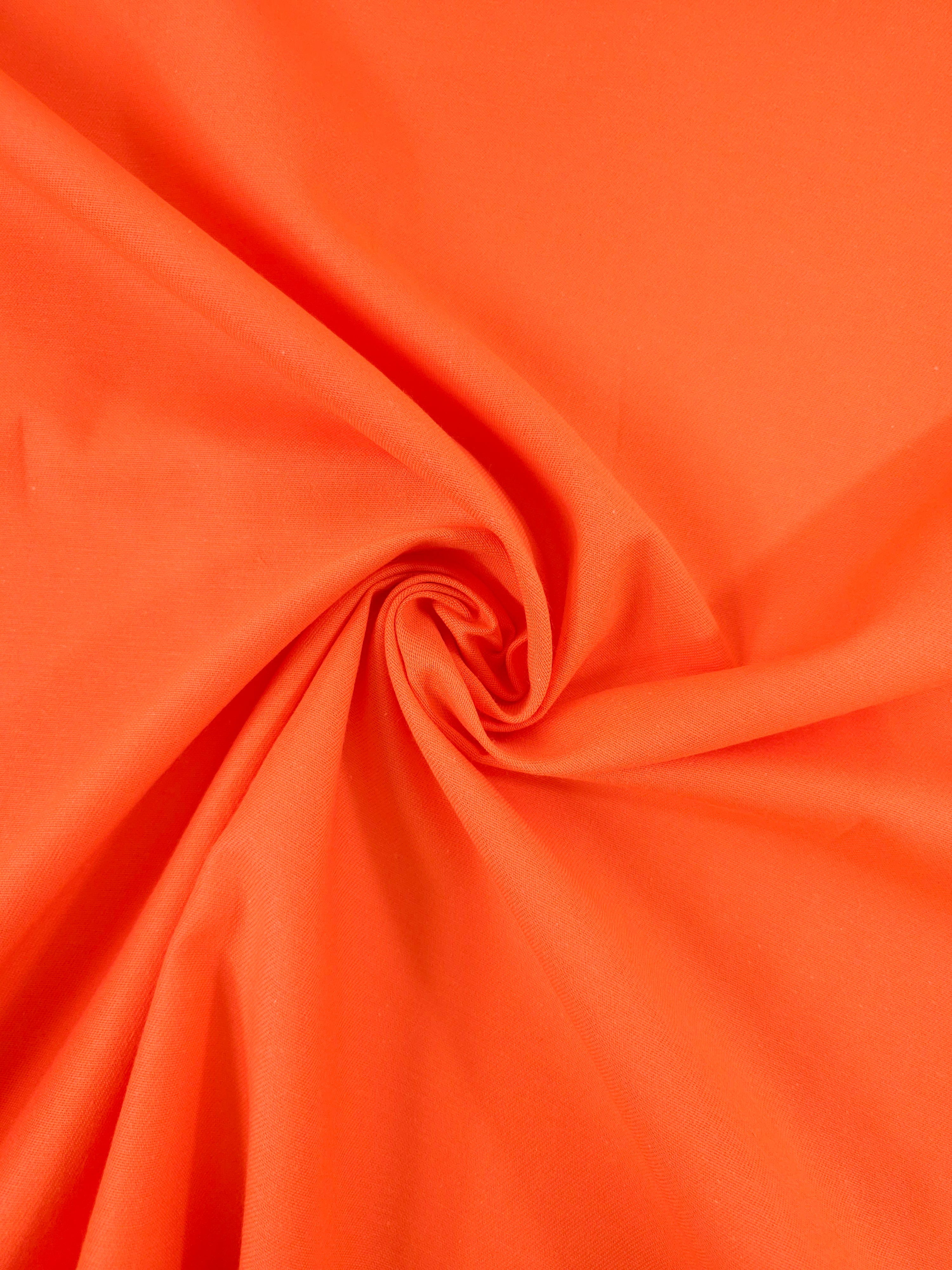 Orange Mediumweight Cotton Twill