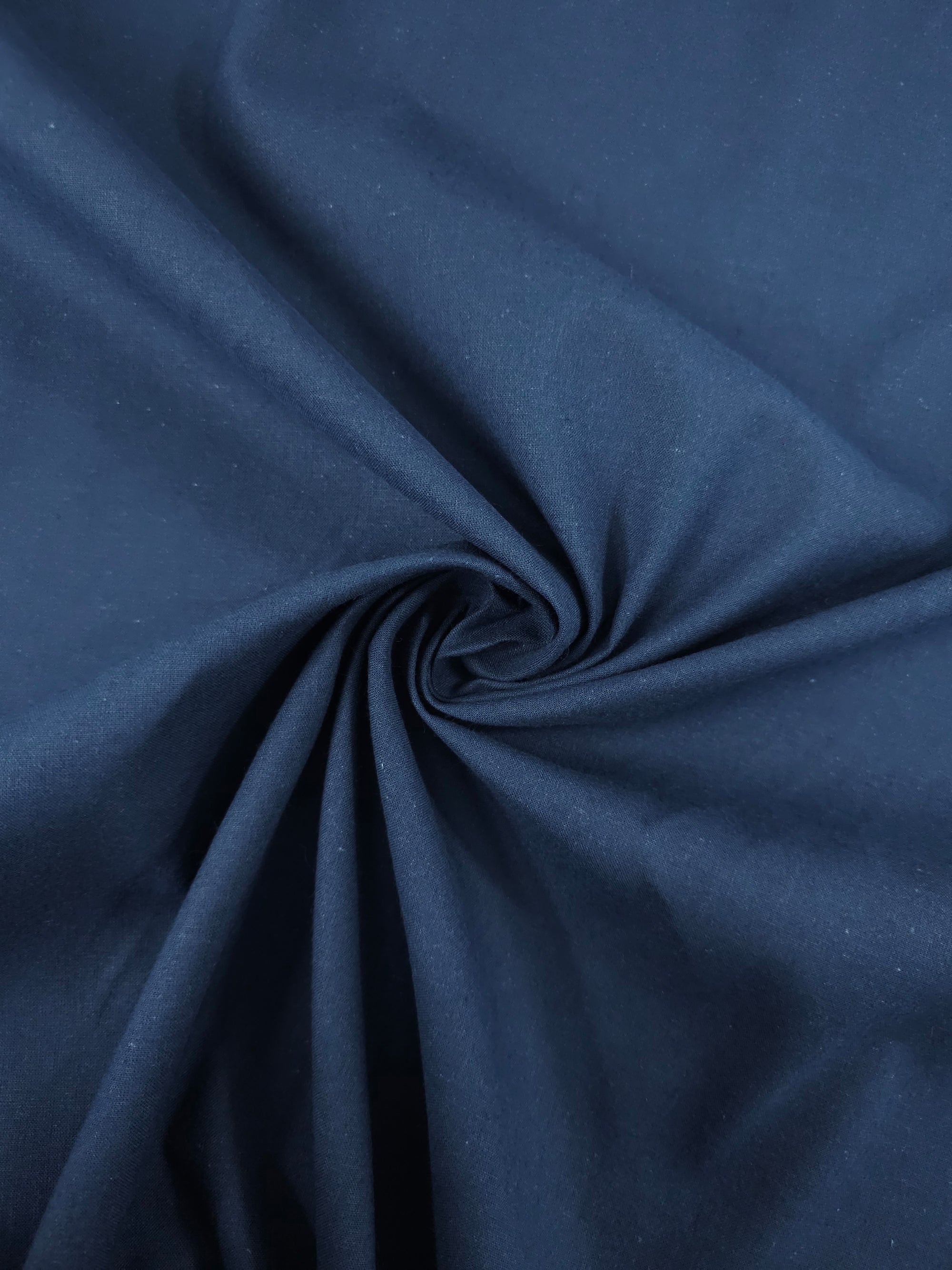 Navy Lightweight Calico Cotton