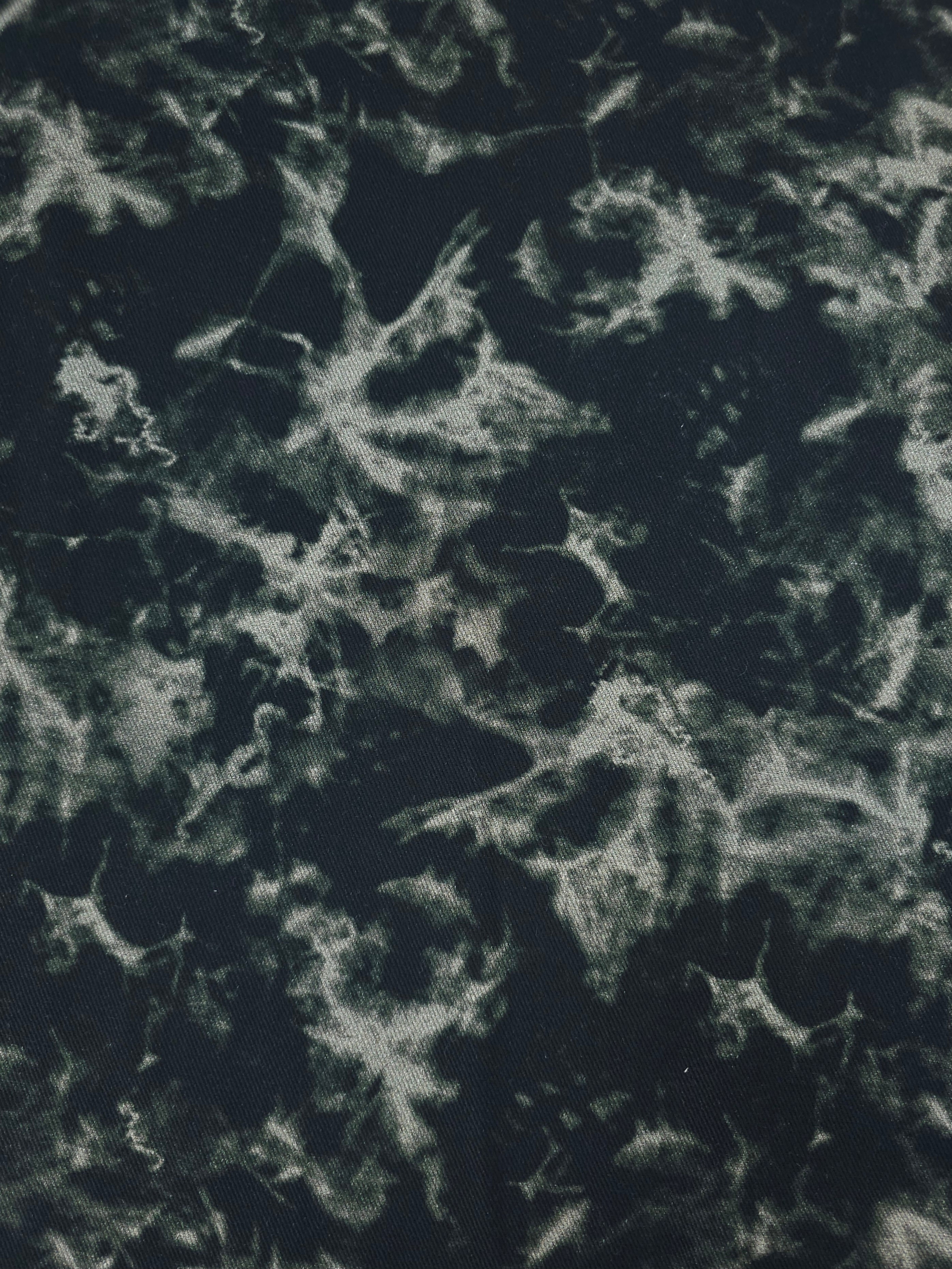 Black/Moss Marble Denim