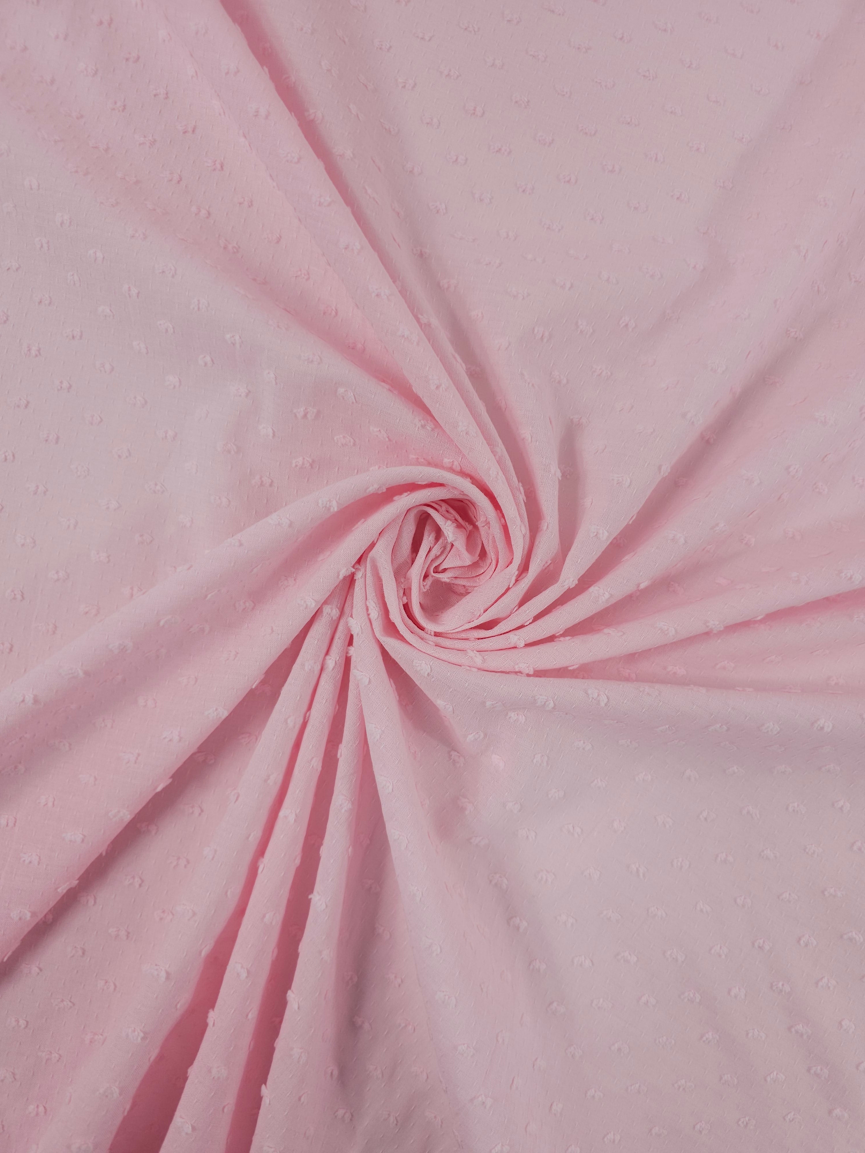 Pink Dobby Lightweight Cotton