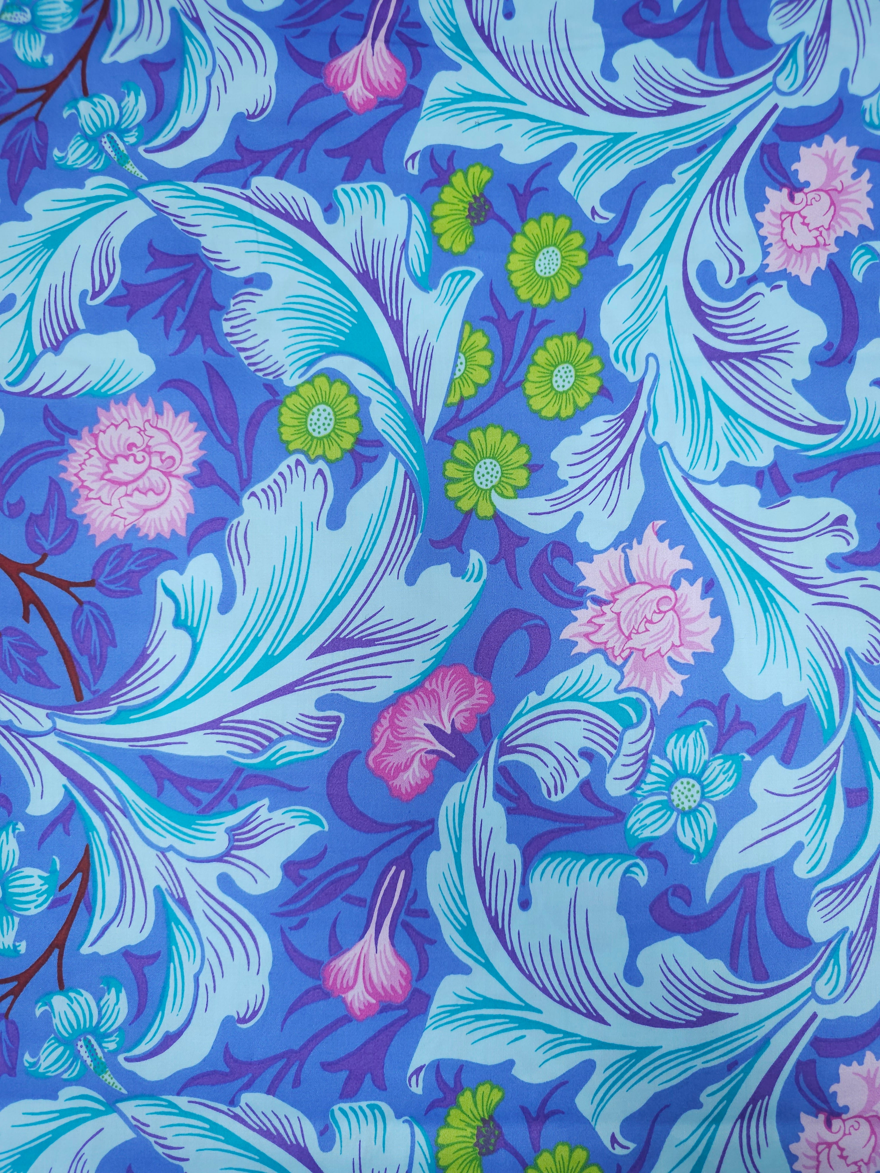 Floral Free Spirit Cotton Sateen 108" - Kaffe Fassett X William Morris *EXTRA WIDE*