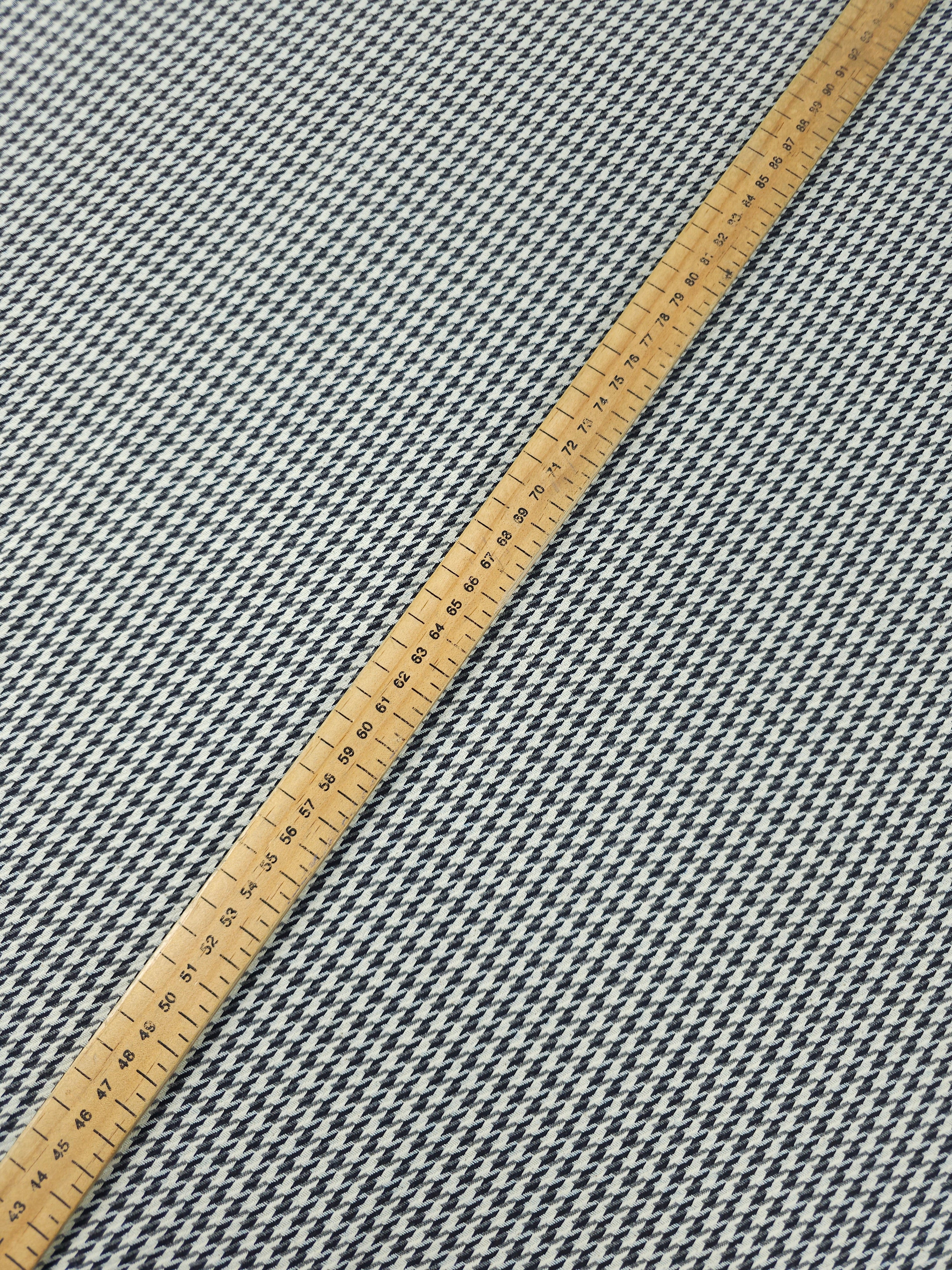 Black/Off-White Dogtooth Denim