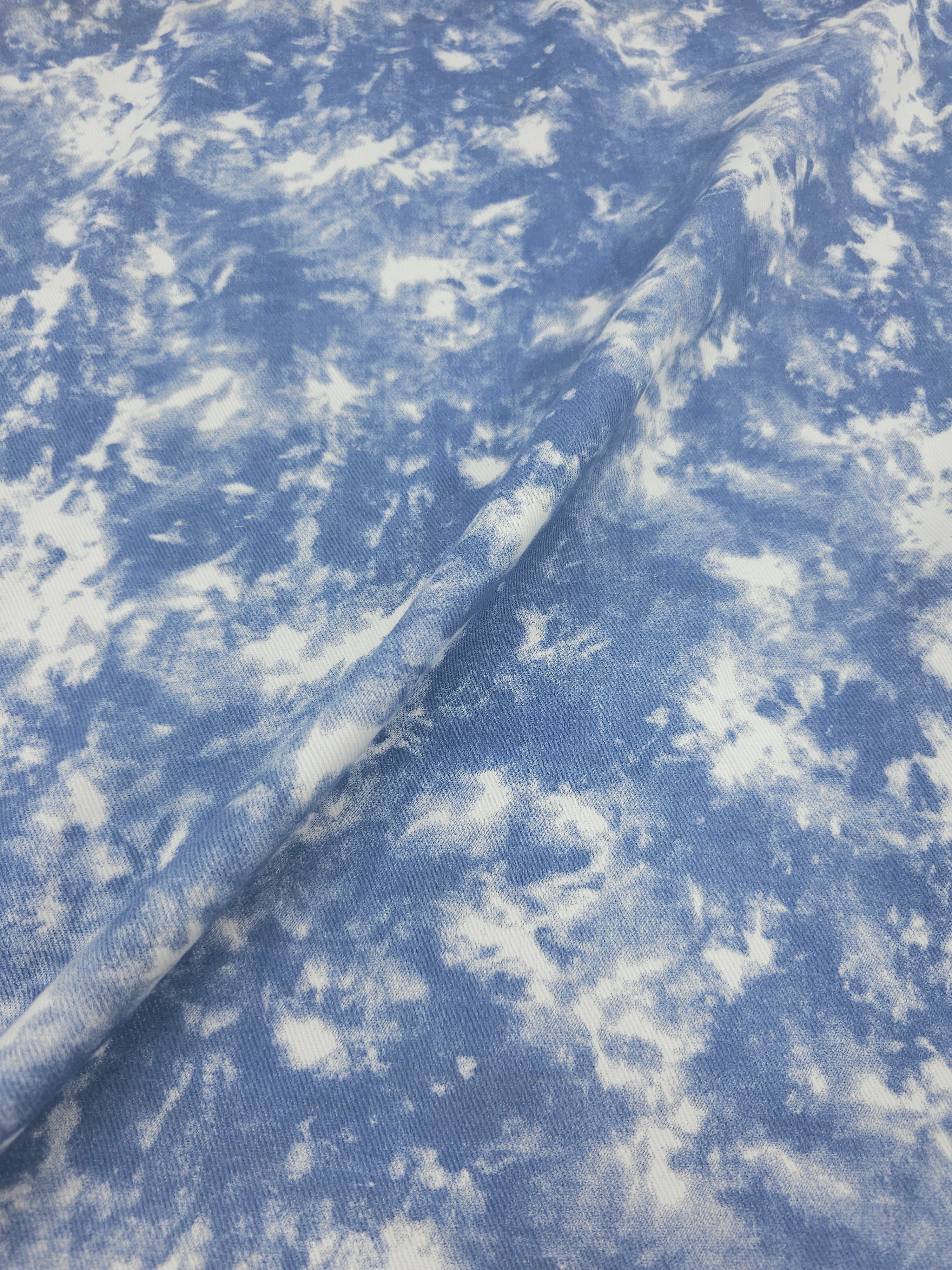 Powder Blue Marble Denim