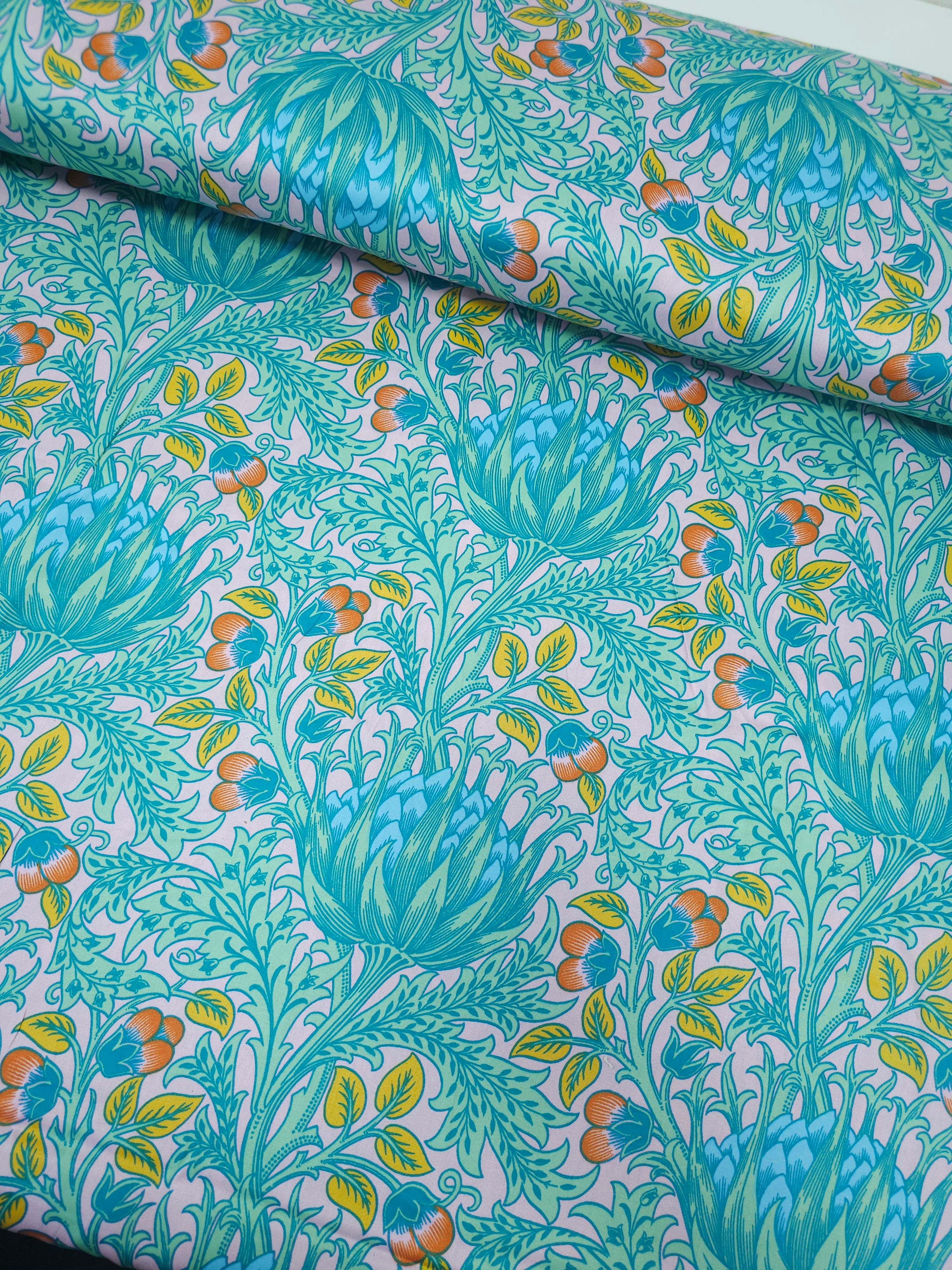 Floral Artichoke Cotton Sateen 108" - Kaffe Fassett X William Morris *EXTRA WIDE*