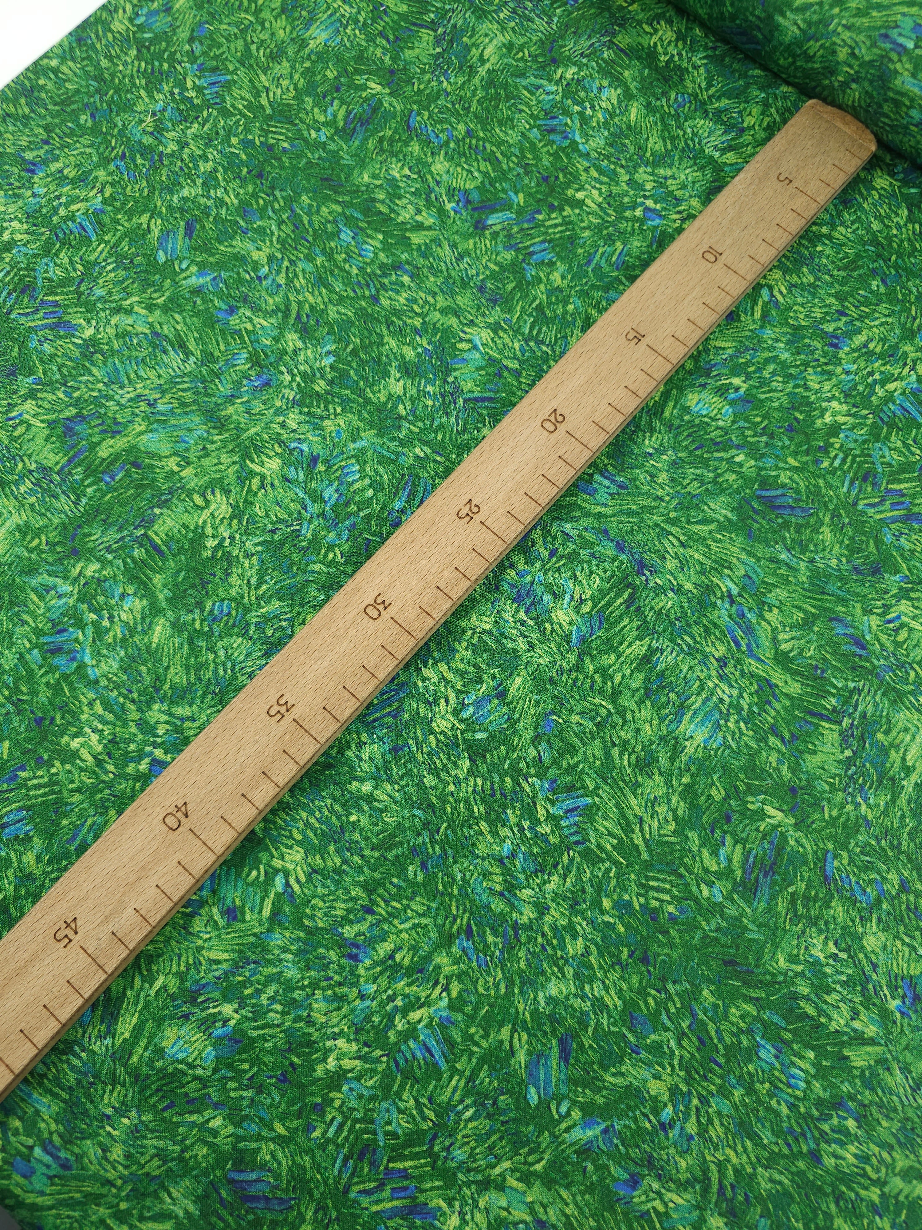 Green Abstract Van Gogh 100% Cotton - Robert Kaufman