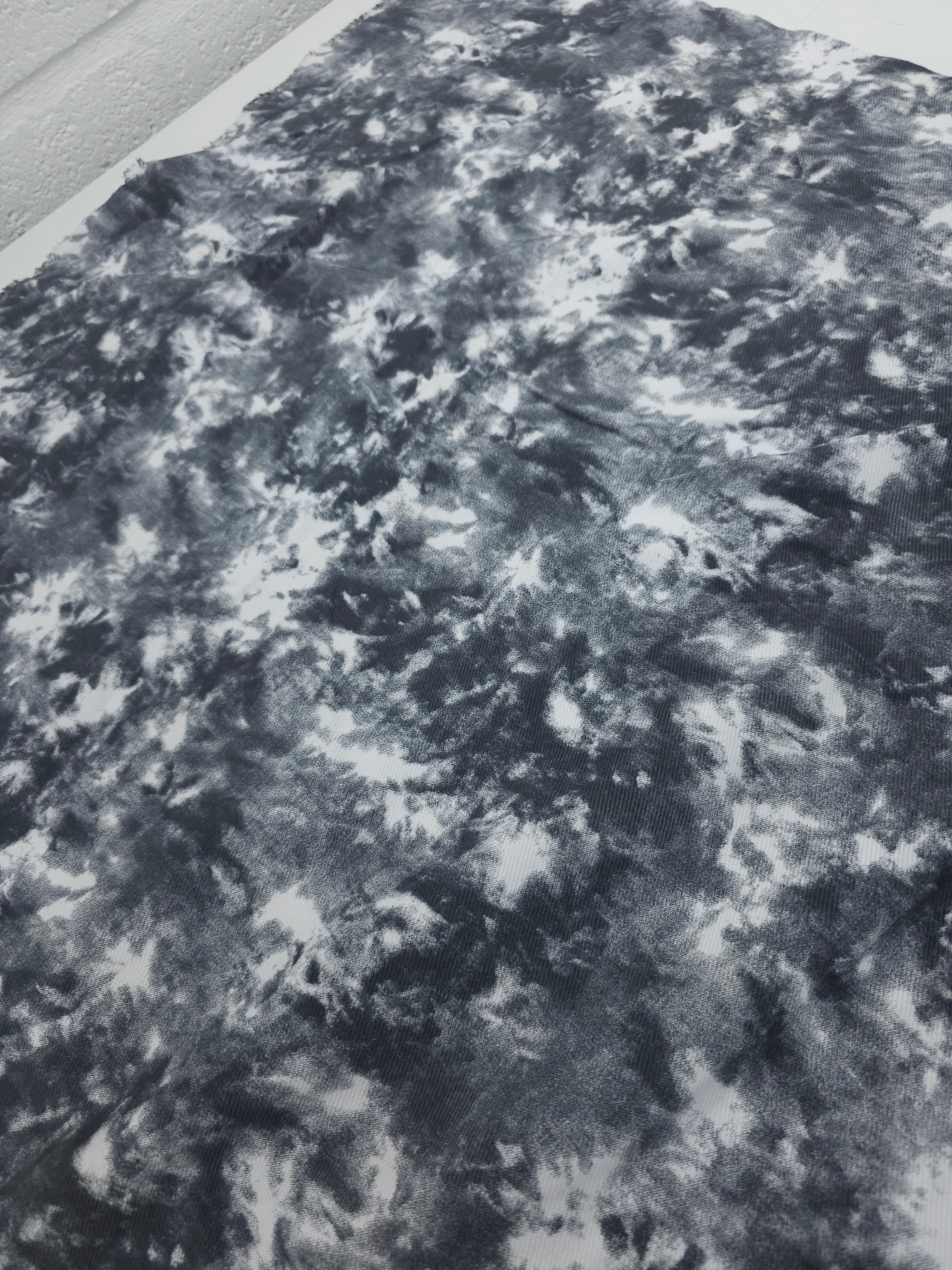 Grey/White Marble Denim