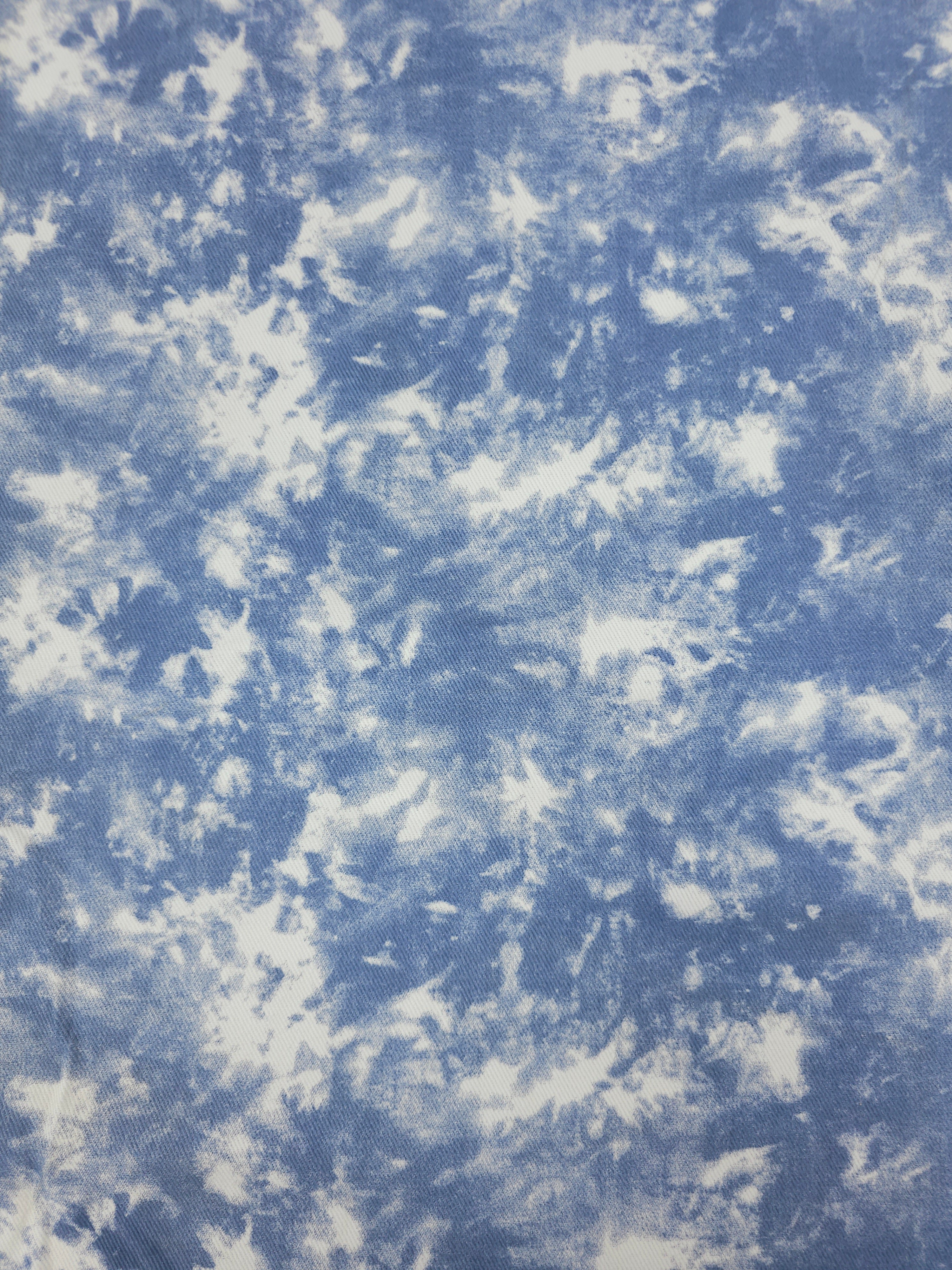 Powder Blue Marble Denim