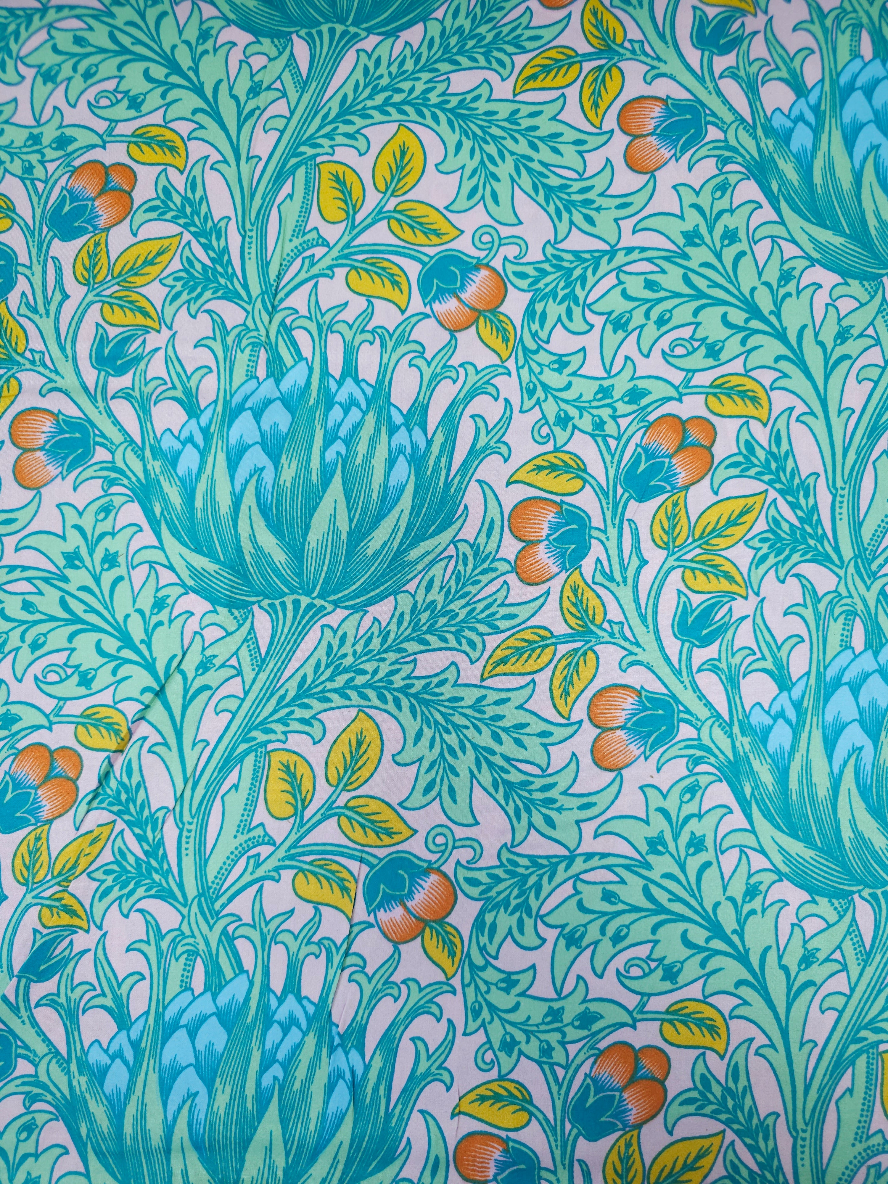 Floral Artichoke Cotton Sateen 108" - Kaffe Fassett X William Morris *EXTRA WIDE*
