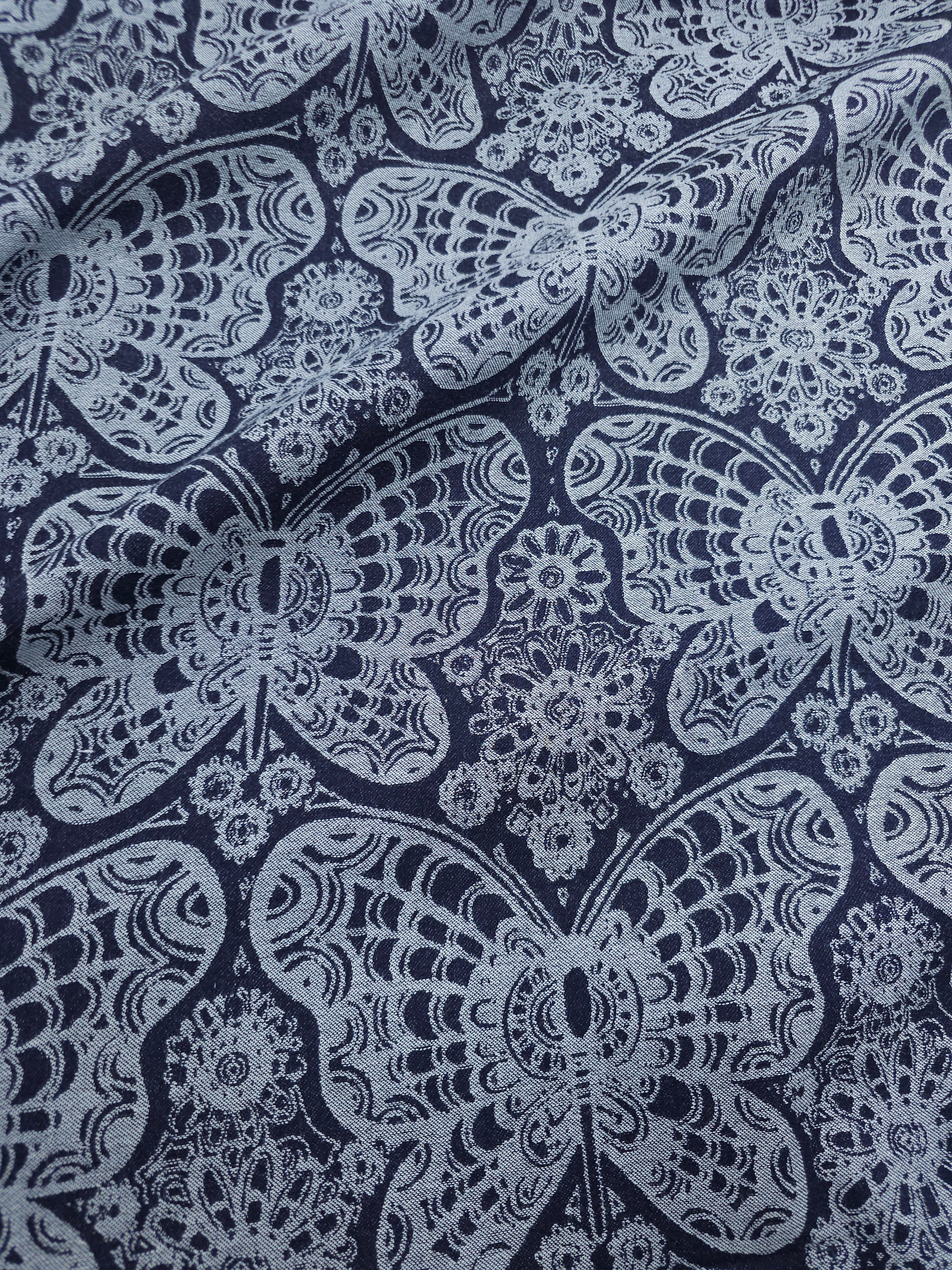 Indigo Navy Boho Butterfly Denim