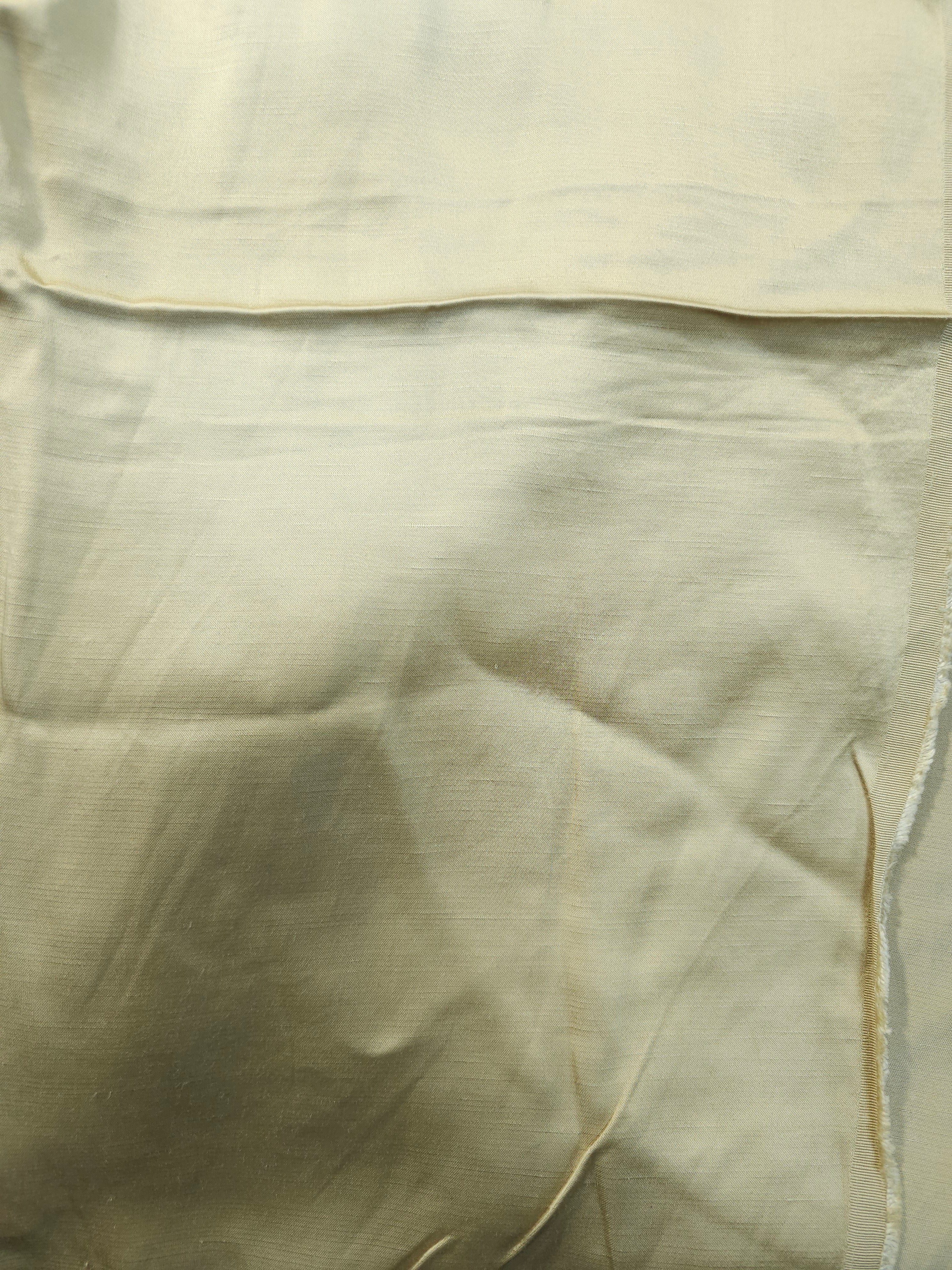 Washed Yellow Viscose Satin - 2.4m Piece