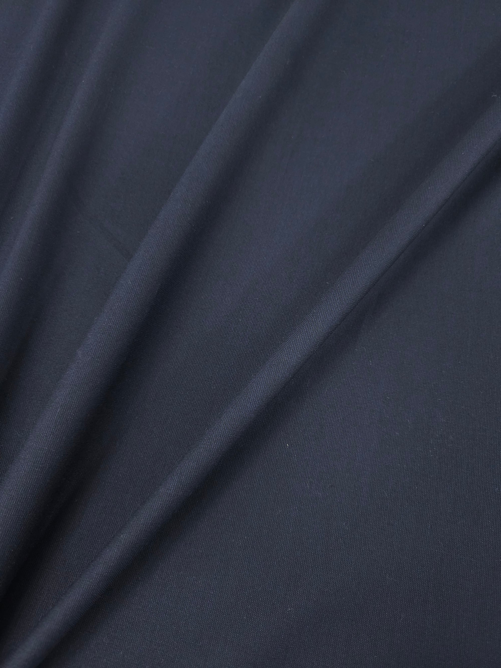 Dark Navy/Black Cotton Suiting