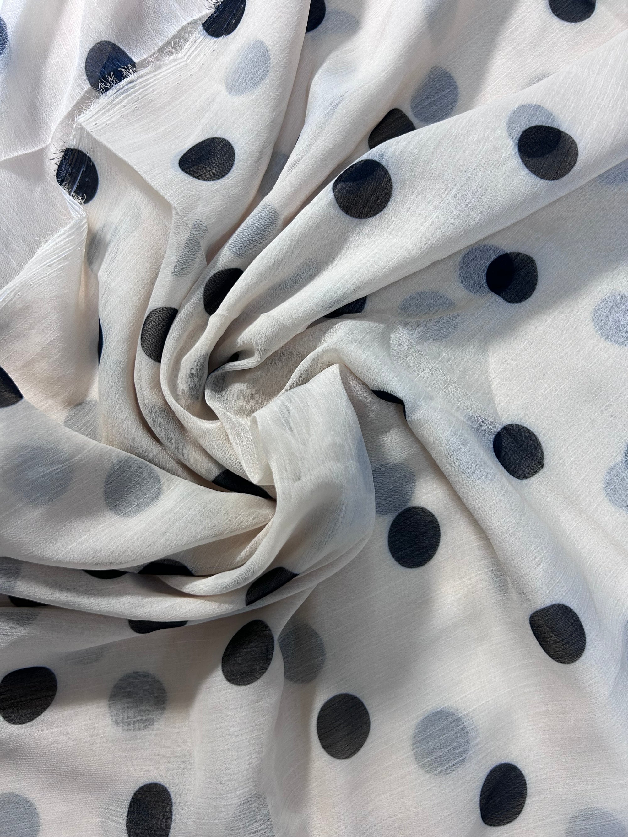 Polka Poly Chifon - 2m Piece