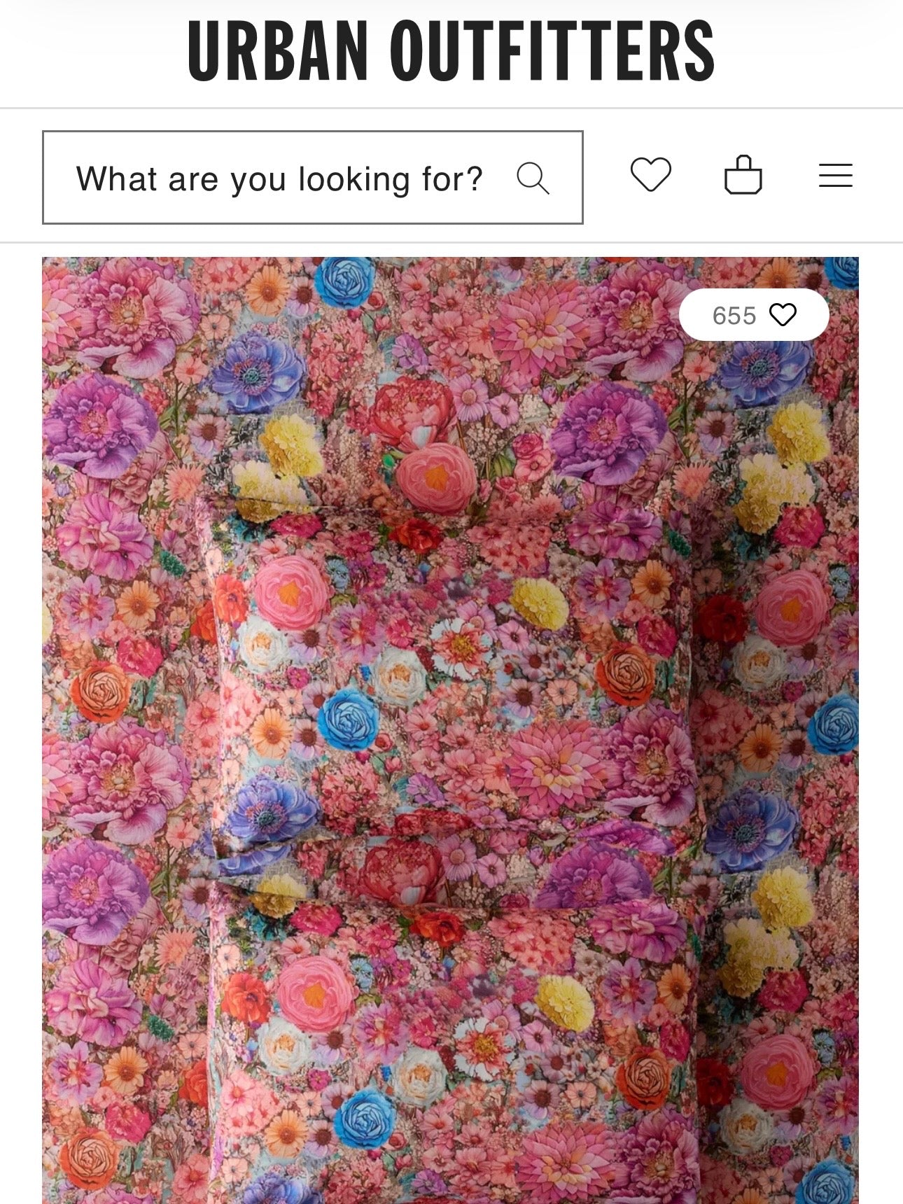 Whimsical Floral 100% Cotton 104” - Urban Outfitters *EXTRA WIDE*