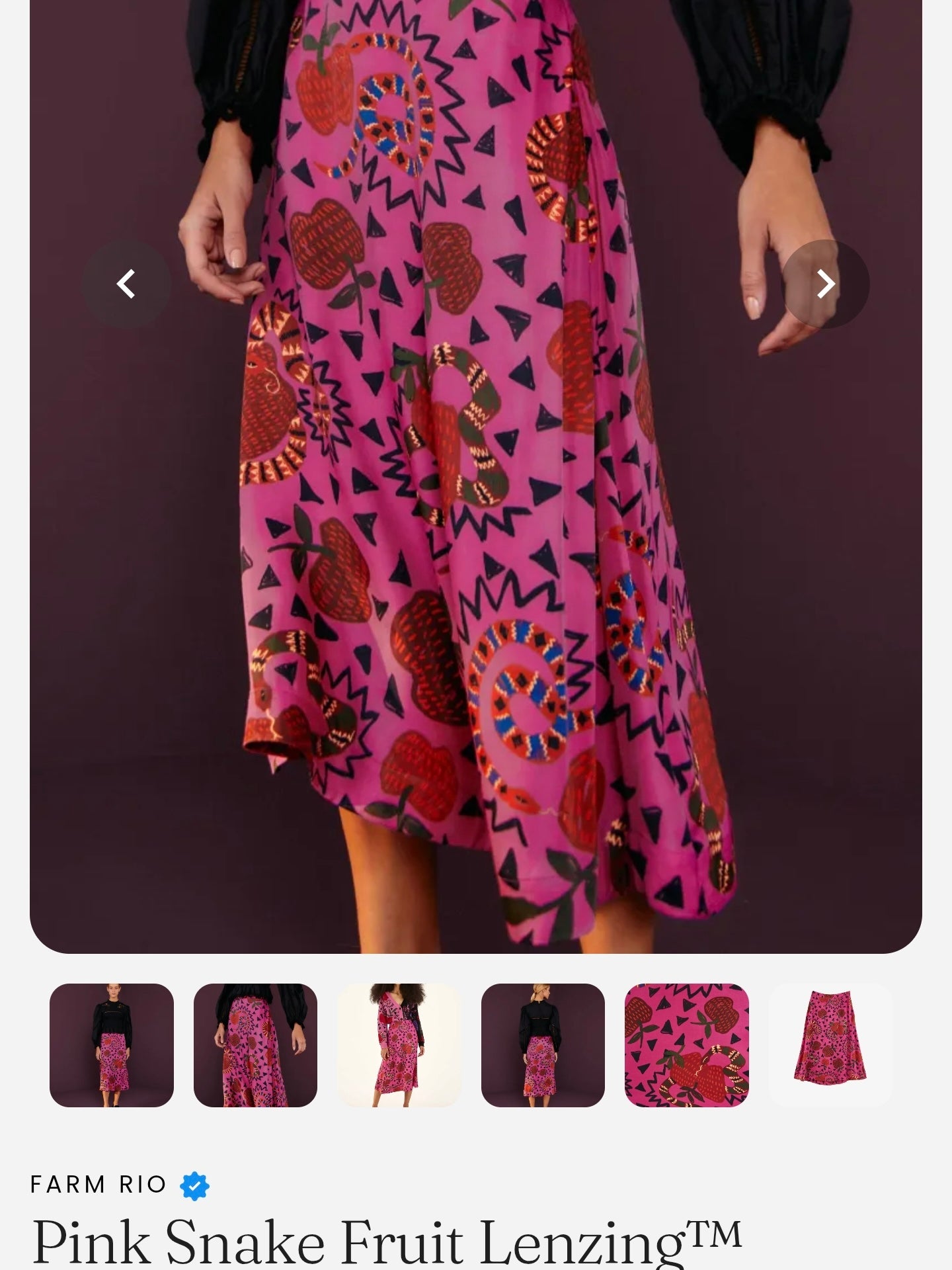 Fuchsia Pink Snake Fruit Viscose - Farm Rio
